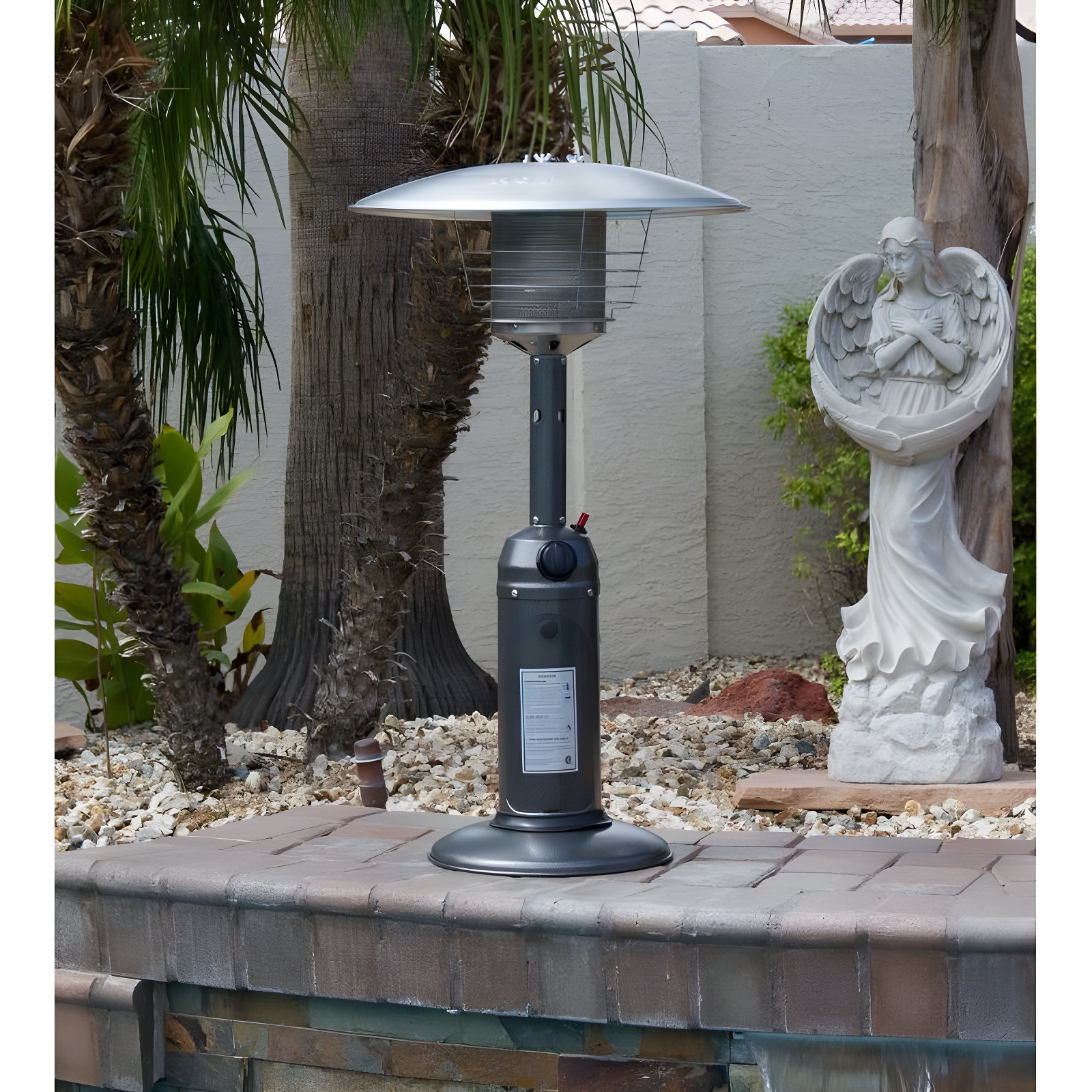 Arlmont & Co. Miceli 11000 Stainless Steel Propane Tabletop Patio Heater