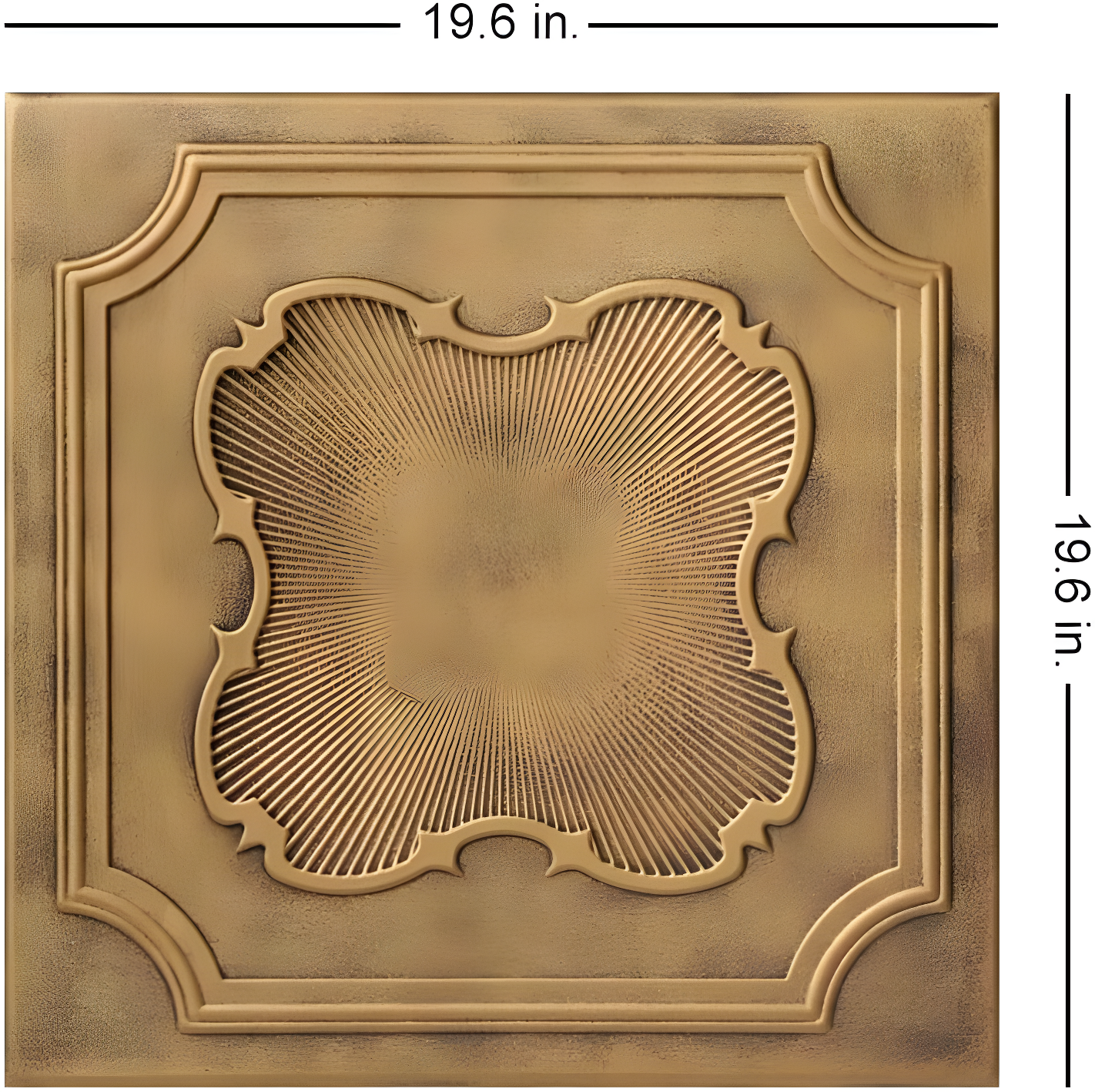 A La Maison Ceilings Coronado 1.6 ft. x 1.6 ft. Polystyrene Glue-up Ceiling Tile (Set of 48)