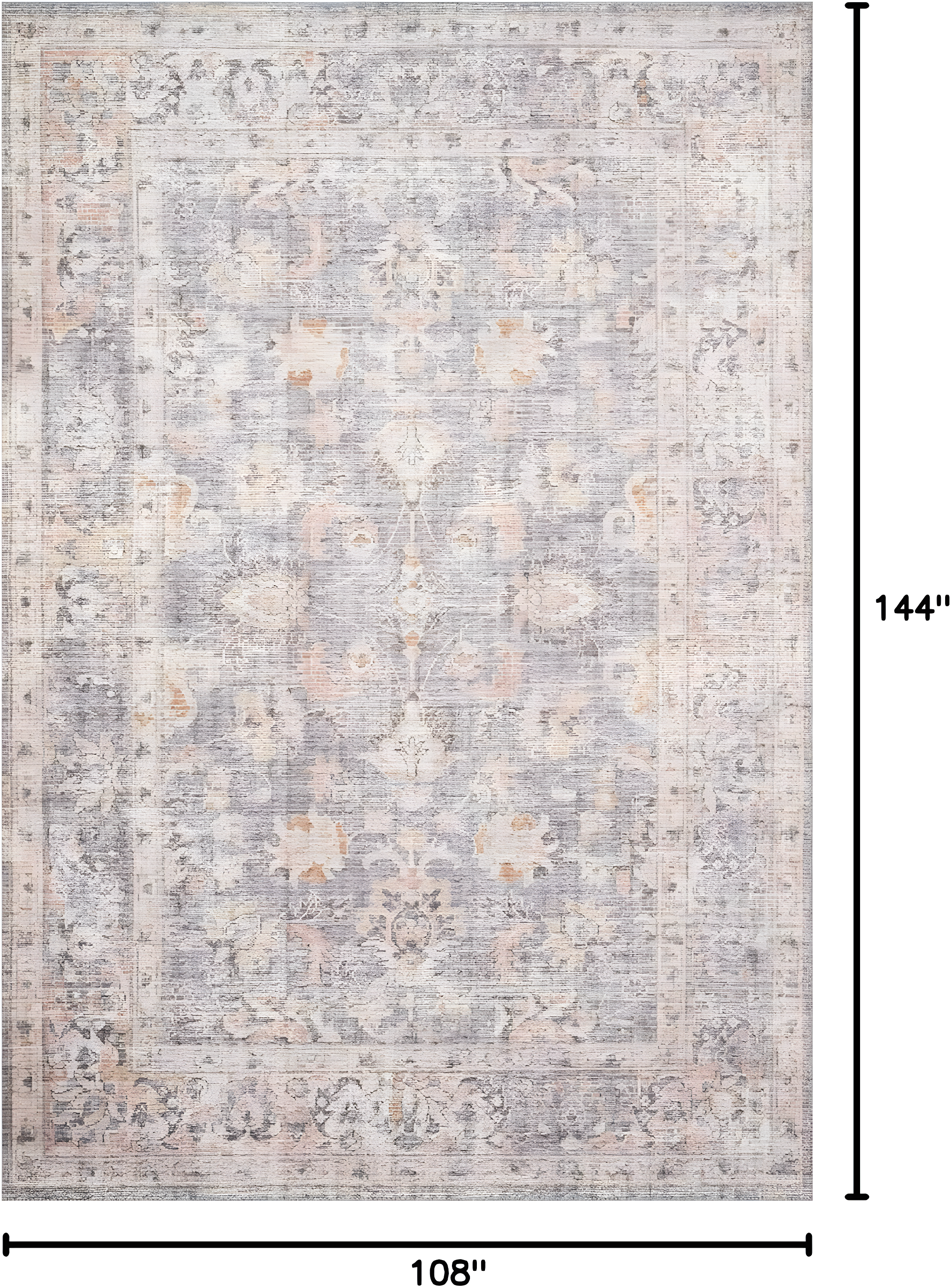 Loloi II Skye Oriental Grey / Apricot Area Rug