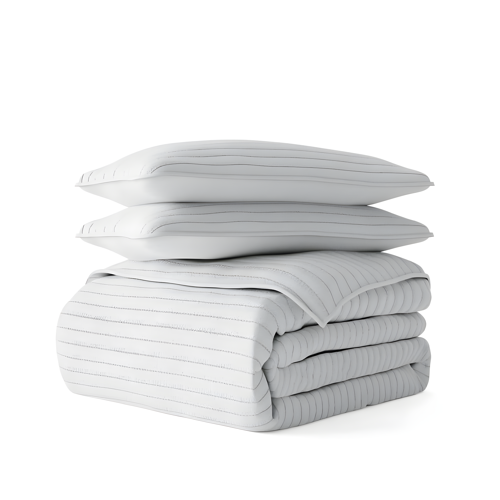 Becky Cameron Lightweight All Season Stripe Stitch Quilt Set with Shams