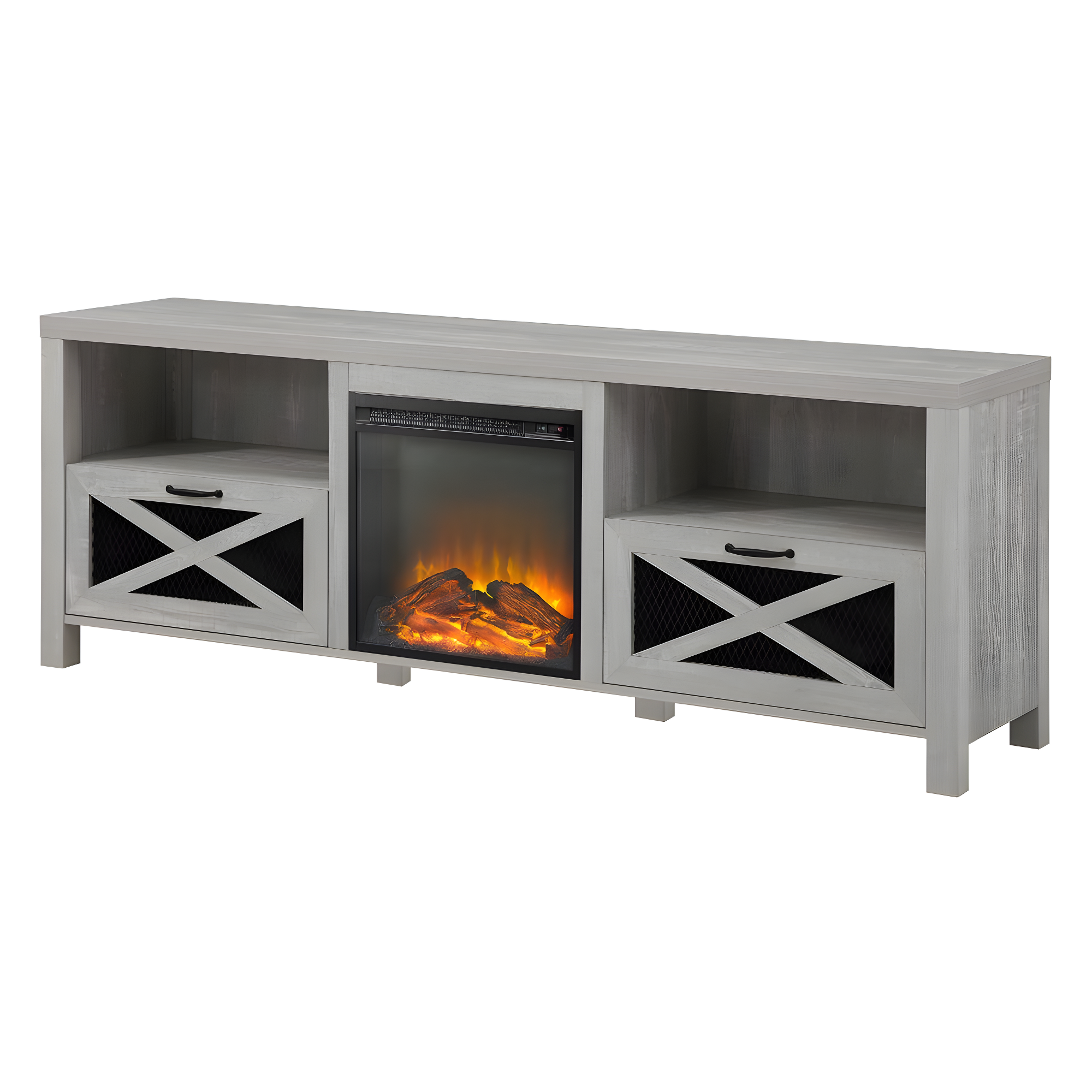 Tansey 70" Media Console with Electric Fireplace
