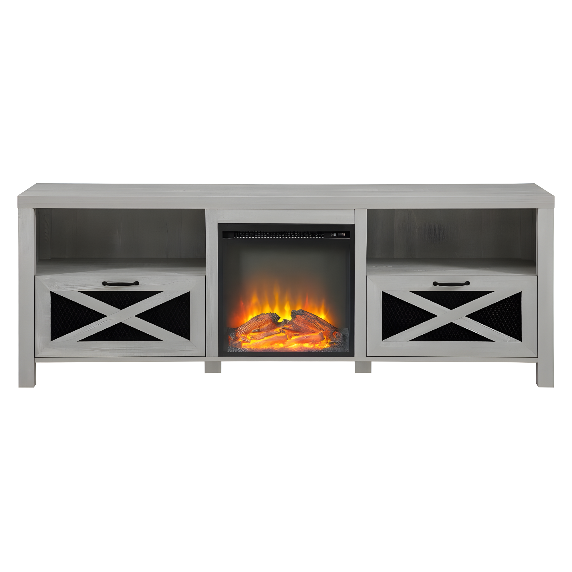 Tansey 70" Media Console with Electric Fireplace