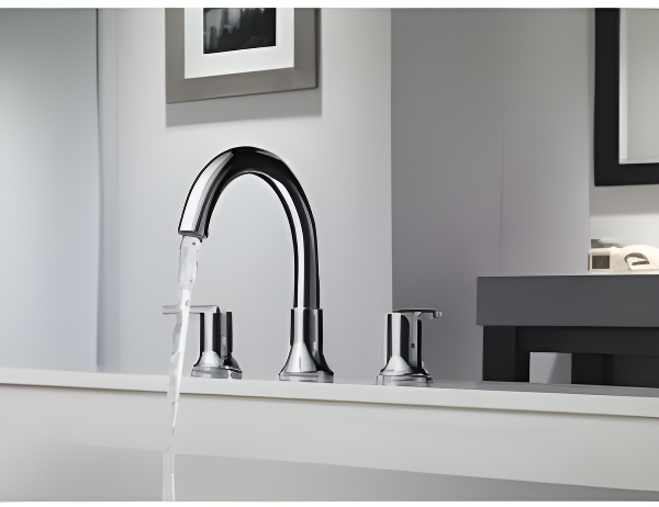 Trinsic Double Handle Deck Mounted Roman Tub Faucet