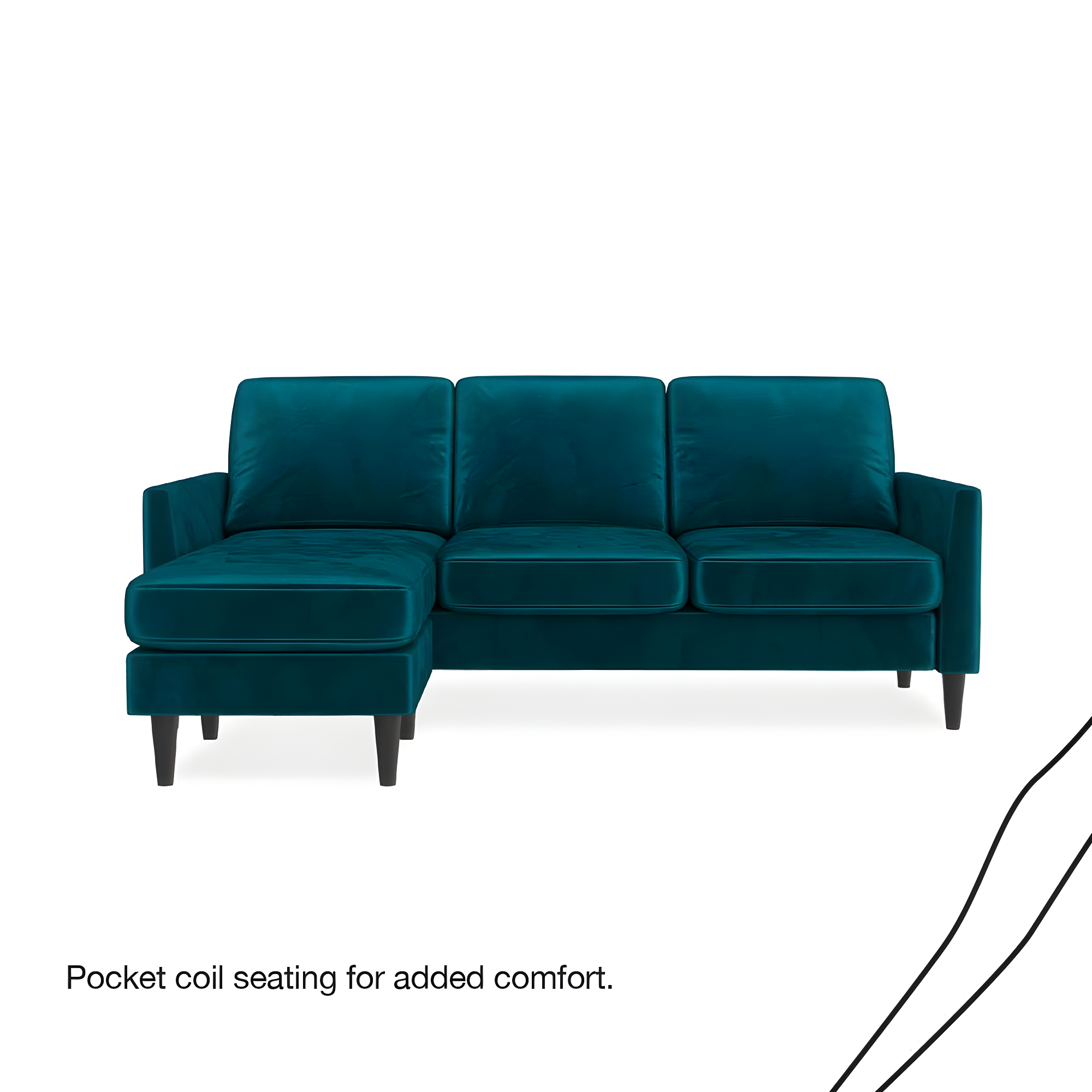Winston 81.5" Wide Reversible Sofa & Chaise with Ottoman