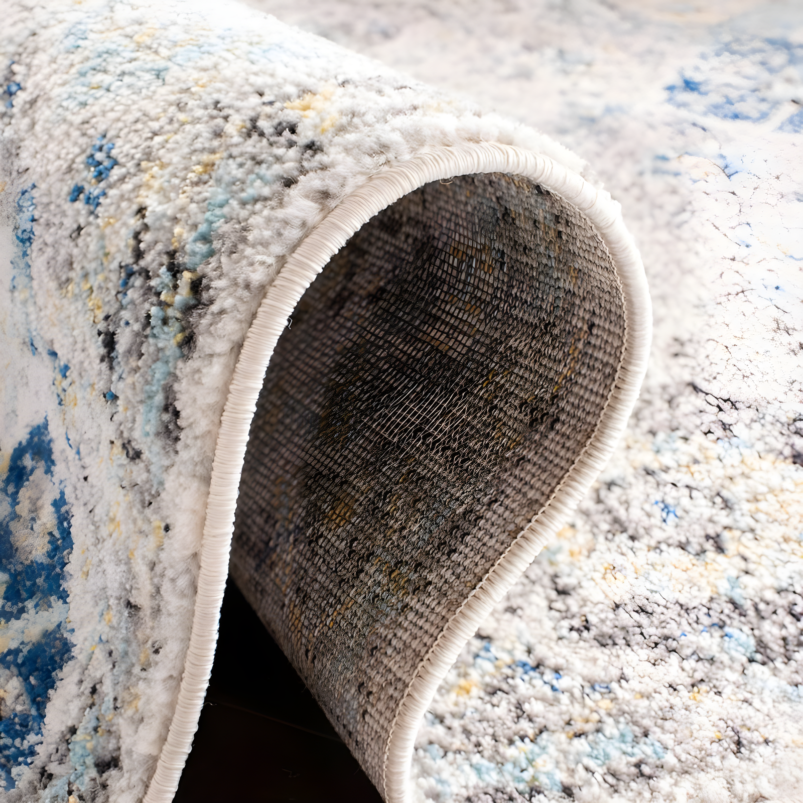 Madison MAD611 Power Loomed Indoor Runner Rug - Ivory/Aqua - 2'3"x6' - Safavieh