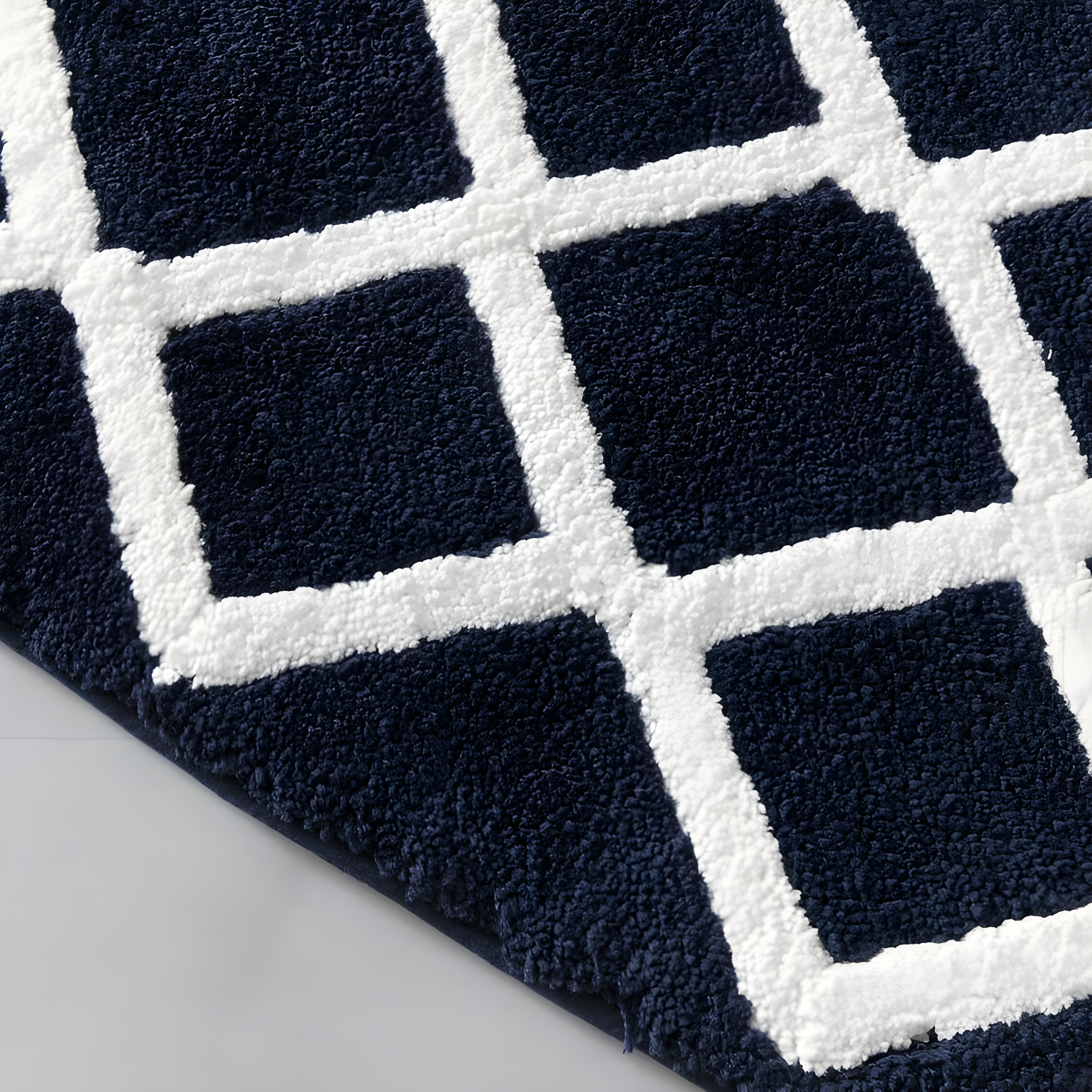 Bittman Reversible High Pile Tufted Bath Rug