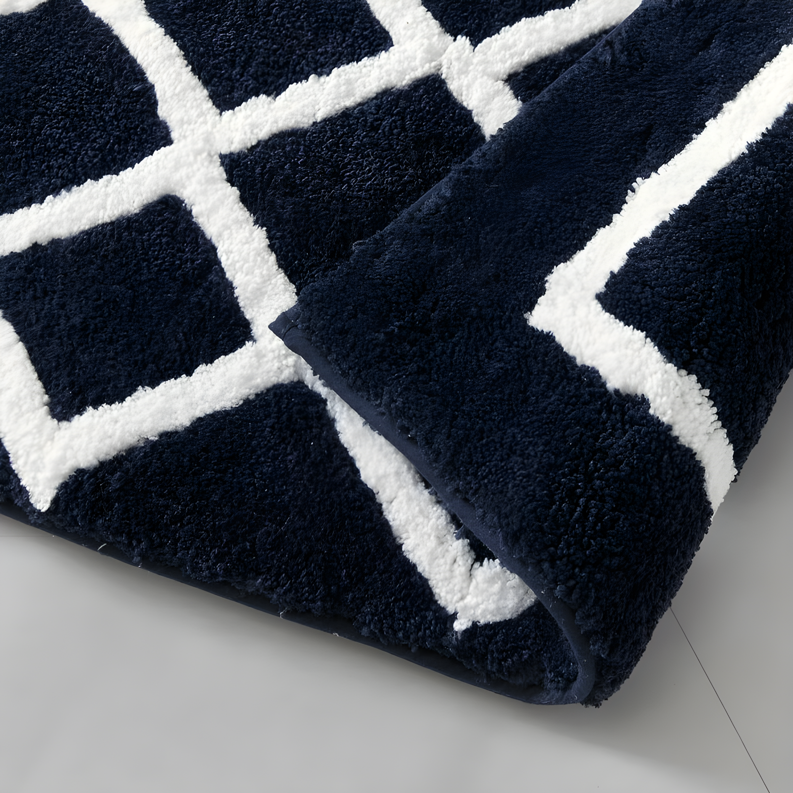 Bittman Reversible High Pile Tufted Bath Rug