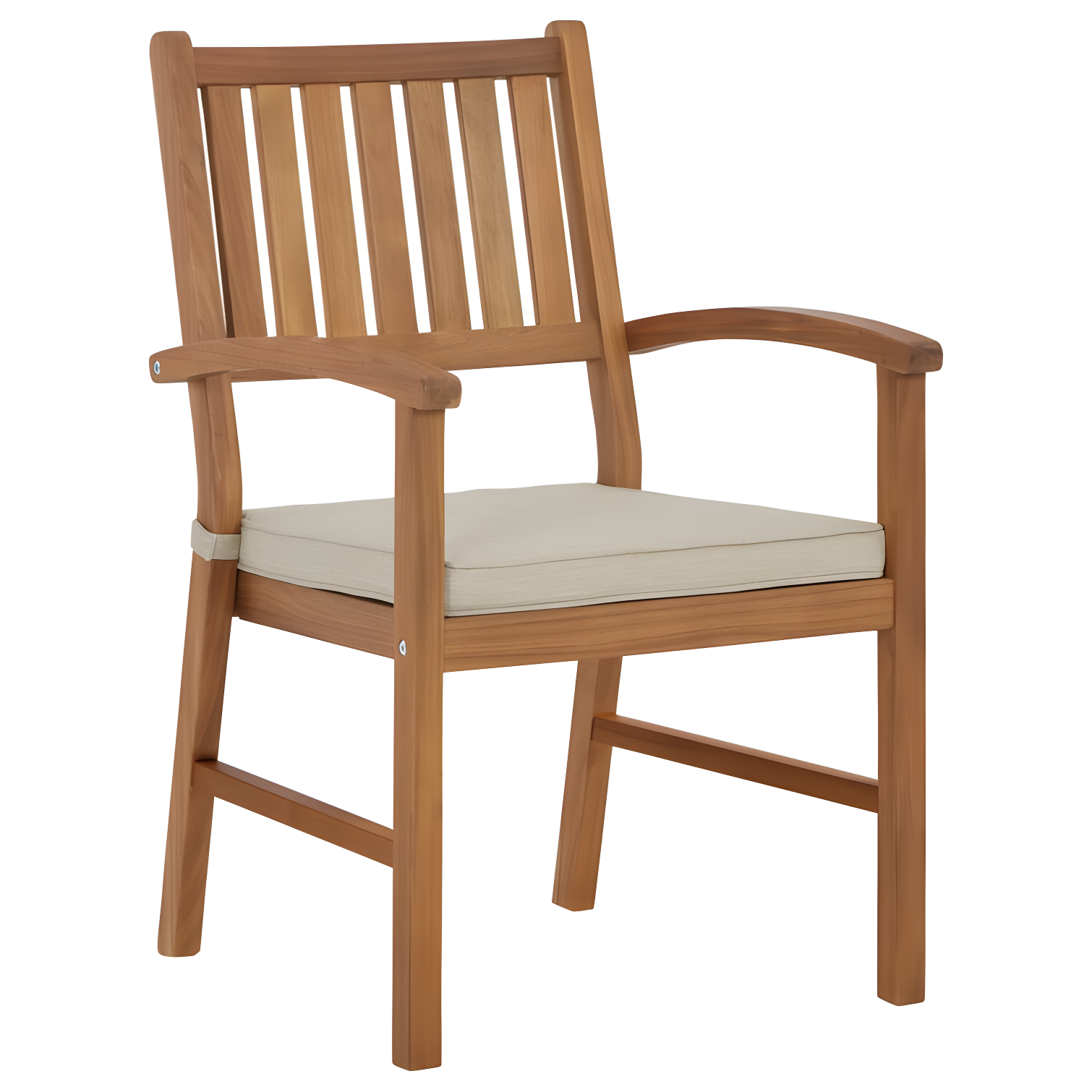 Gennine Outdoor Dining Armchair with Cushion (Set of 2)