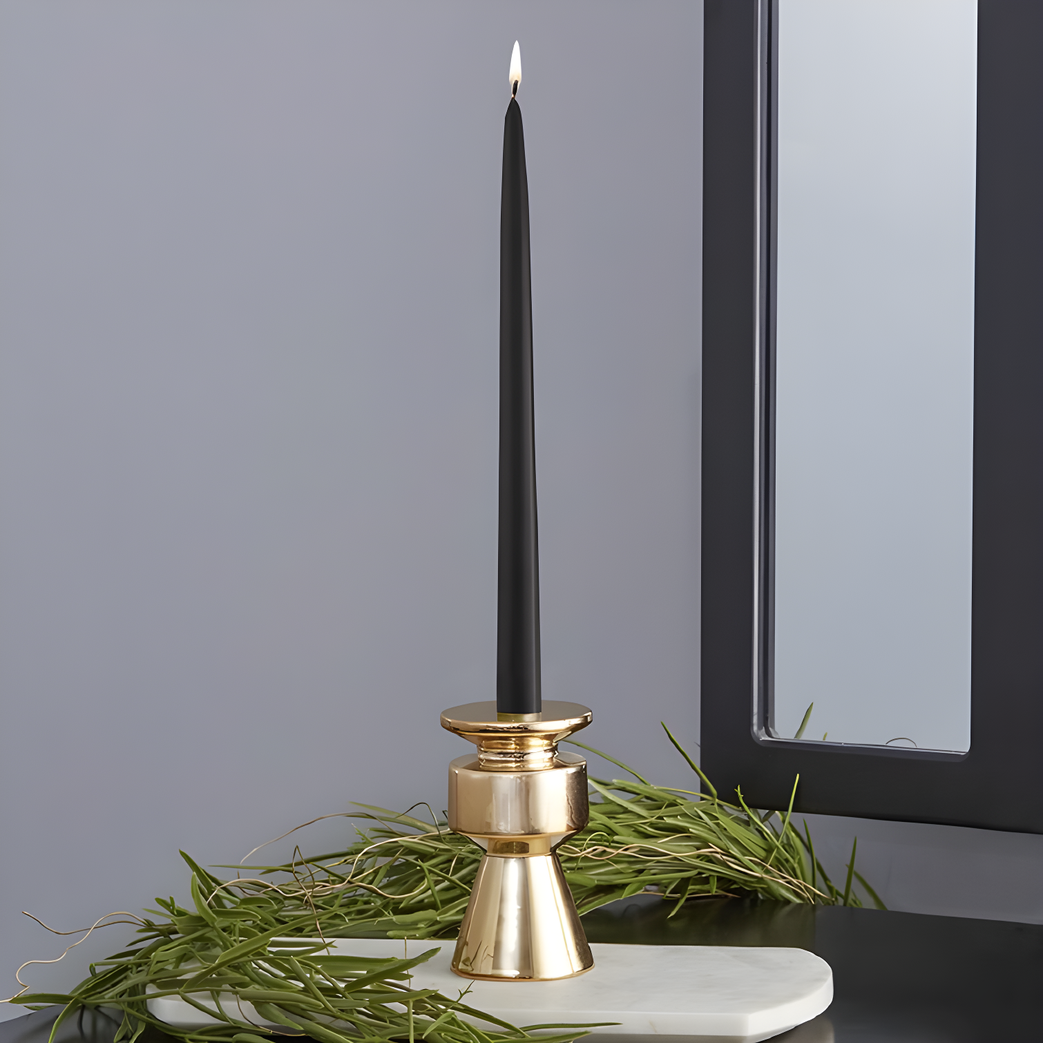 12 Piece Unscented Taper Candle Set