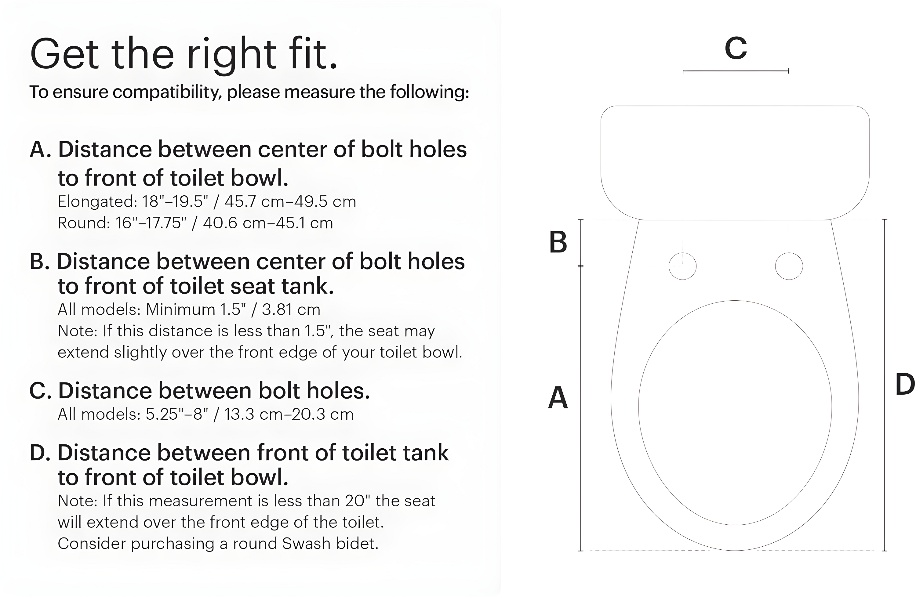 Brondell S1400-RW Swash 1400 Luxury Bidet Toilet Seat Round