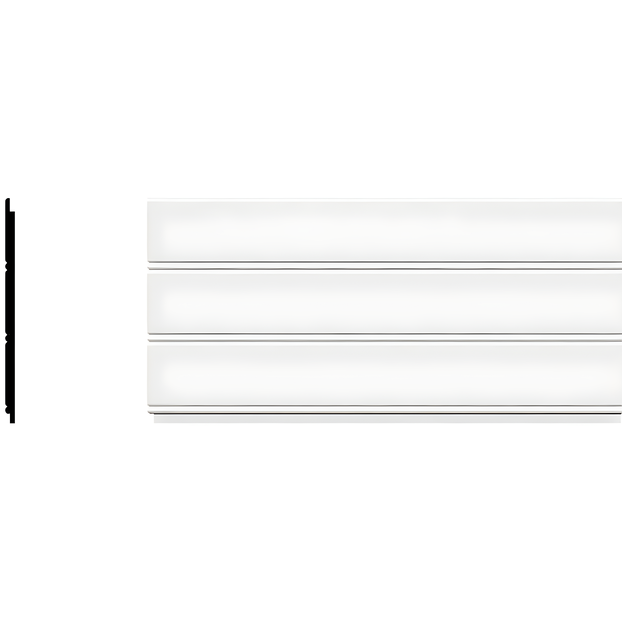 Ekena Millwork 96" Reversible Wainscoting (Set of 4) (Set of 4)