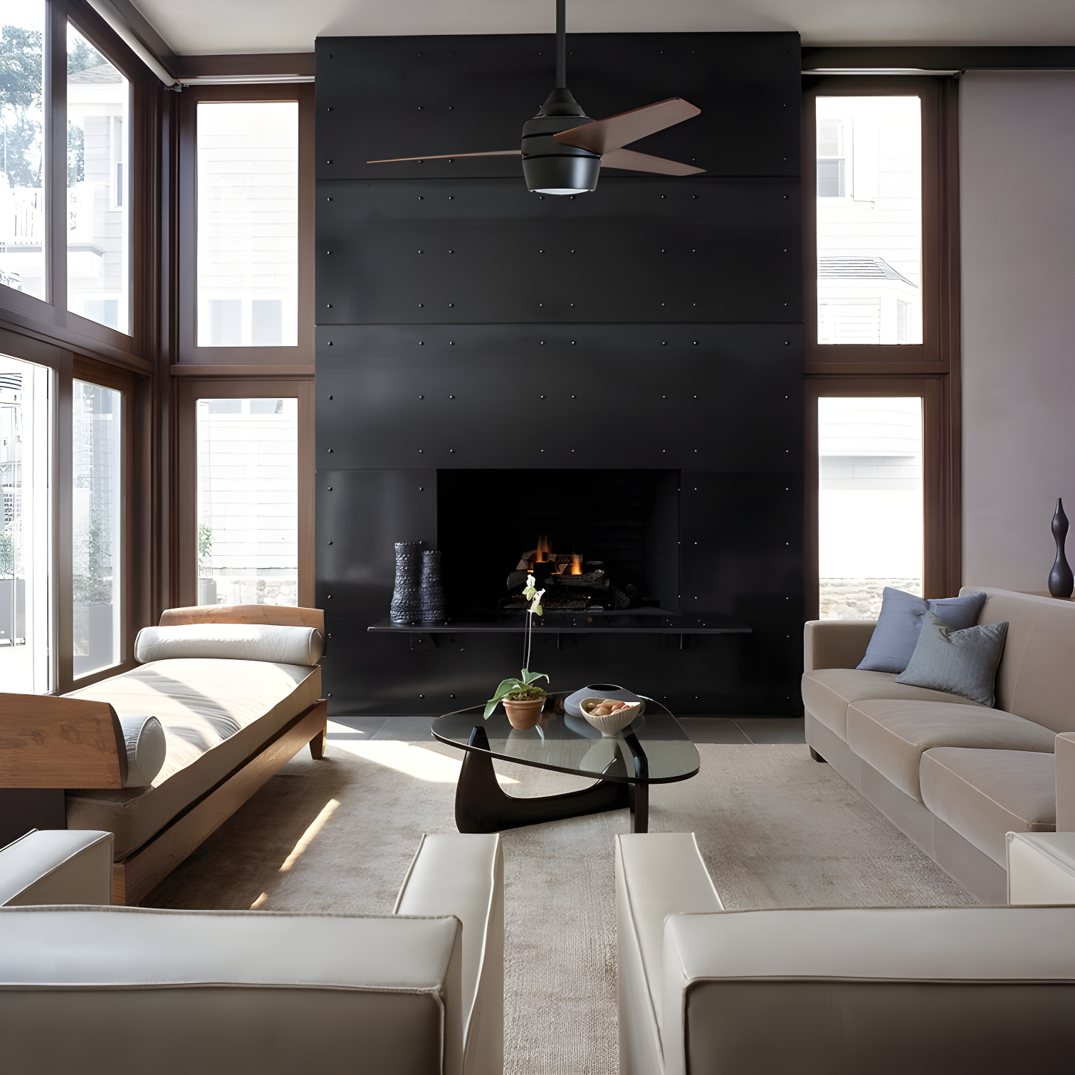 Eamon 52'' Ceiling Fan with LED Lights and Remote Control