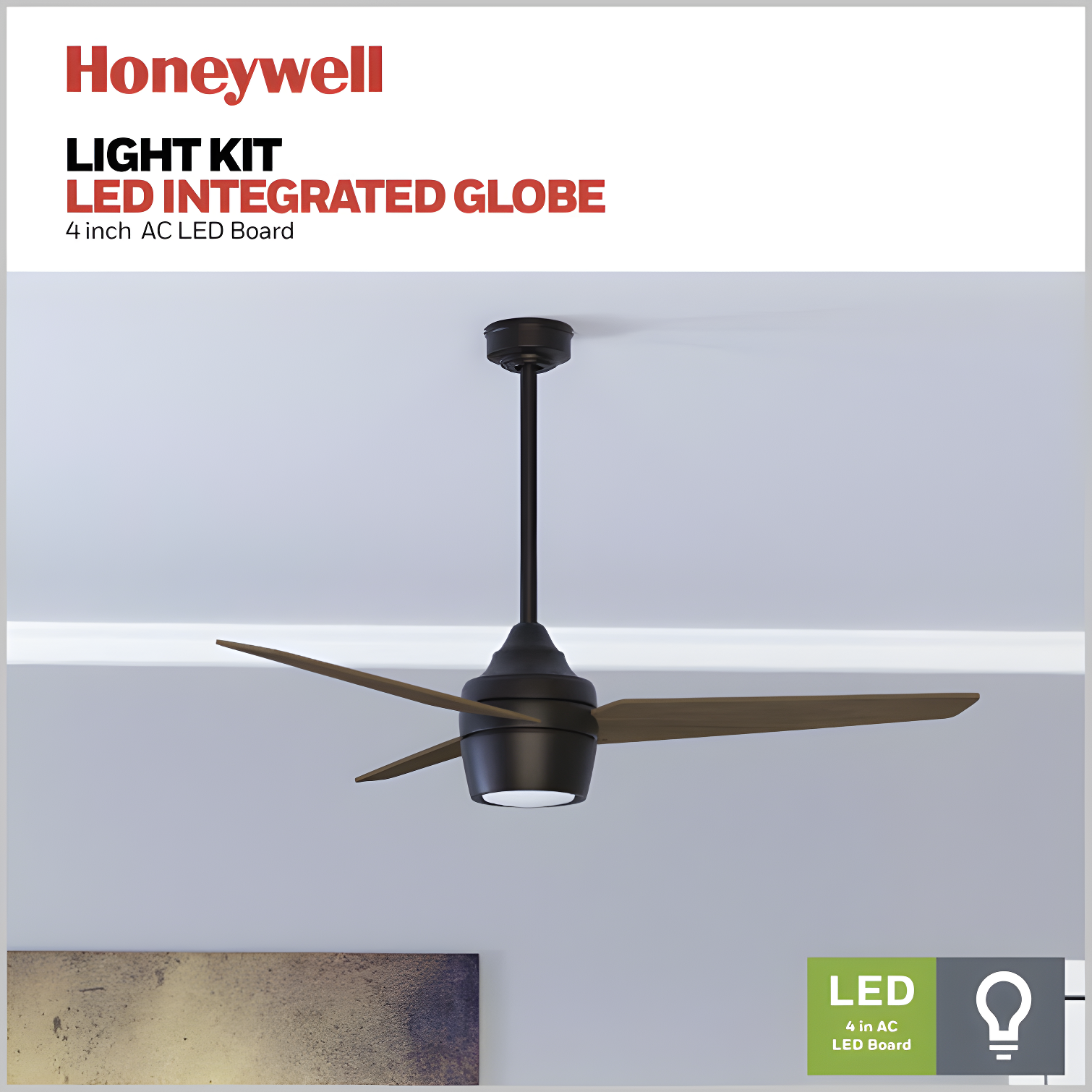 Eamon 52'' Ceiling Fan with LED Lights and Remote Control