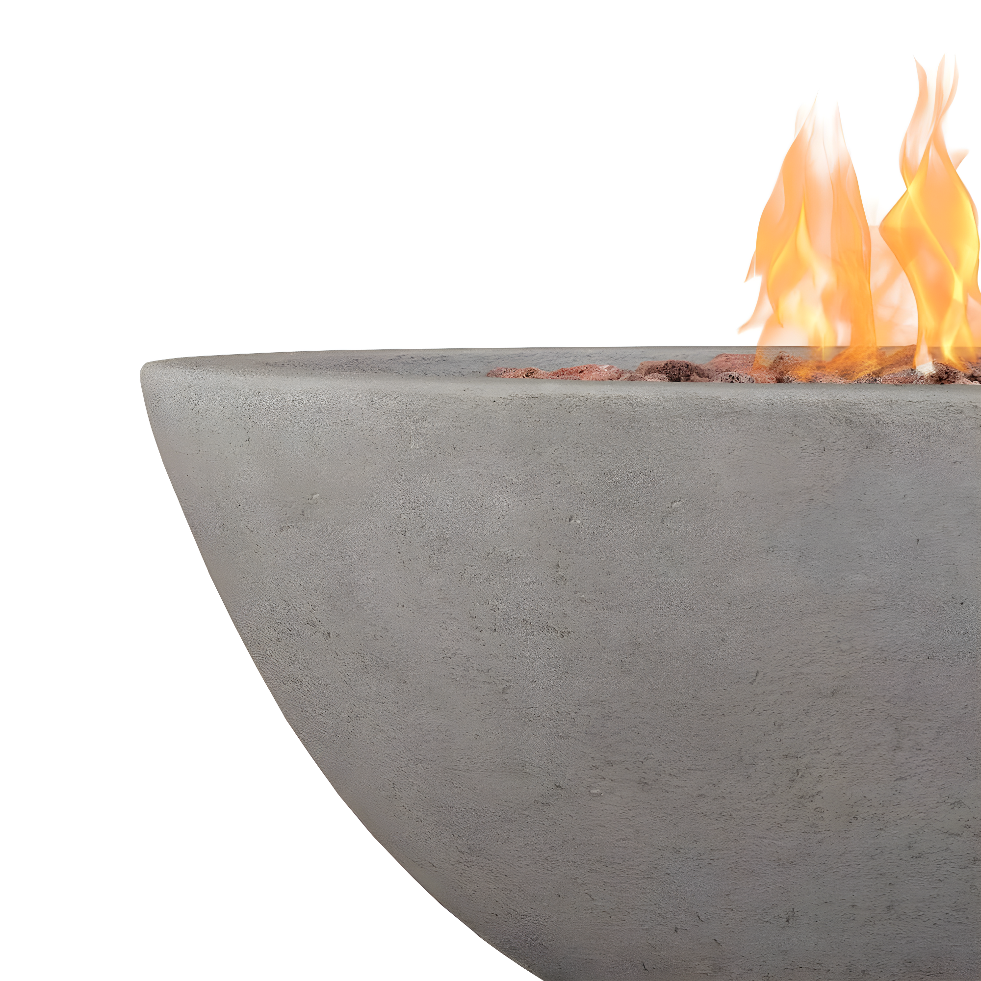 Fernanda Fire Bowl - Gray / Round