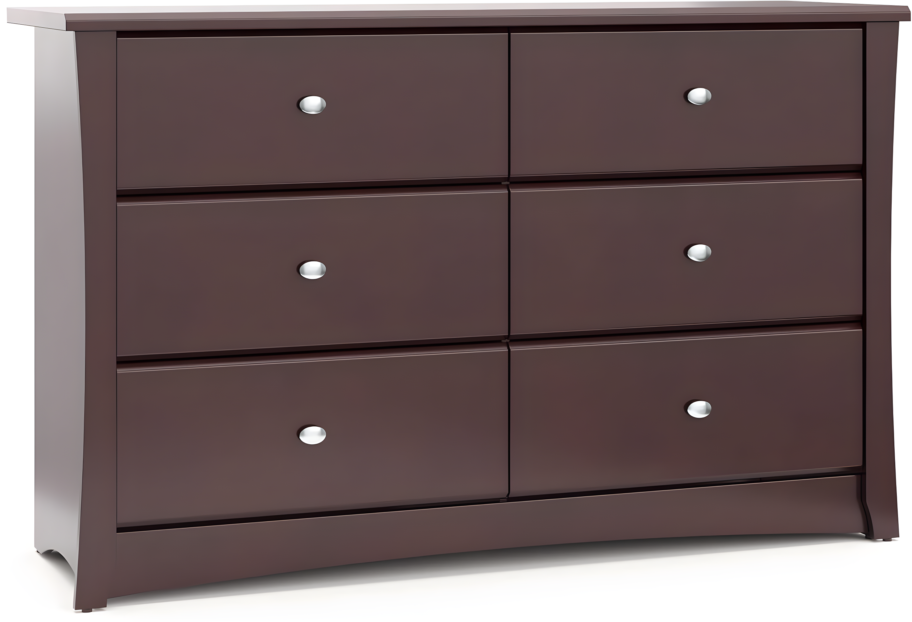 Crescent 6 Drawer Double Dresser