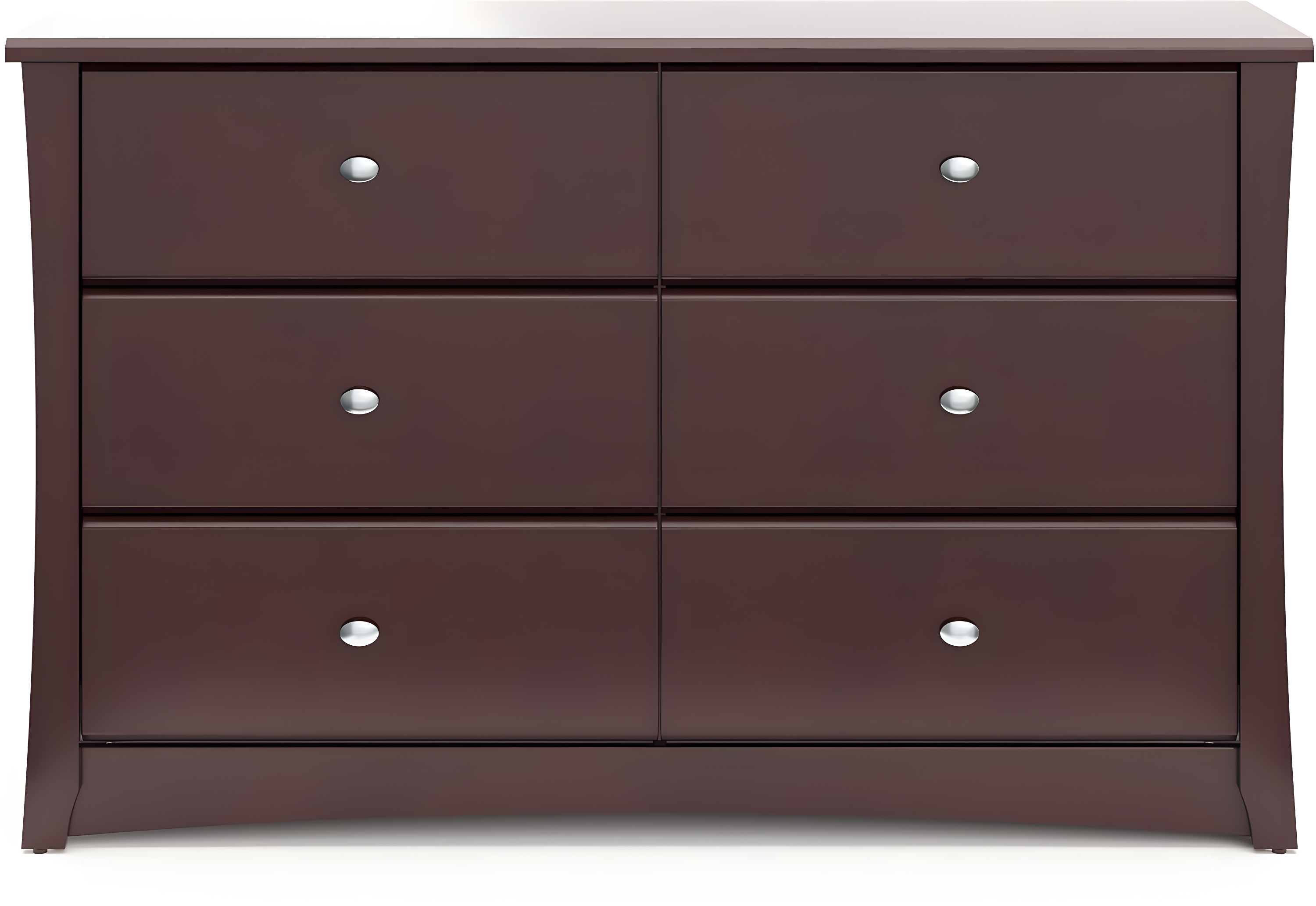 Crescent 6 Drawer Double Dresser