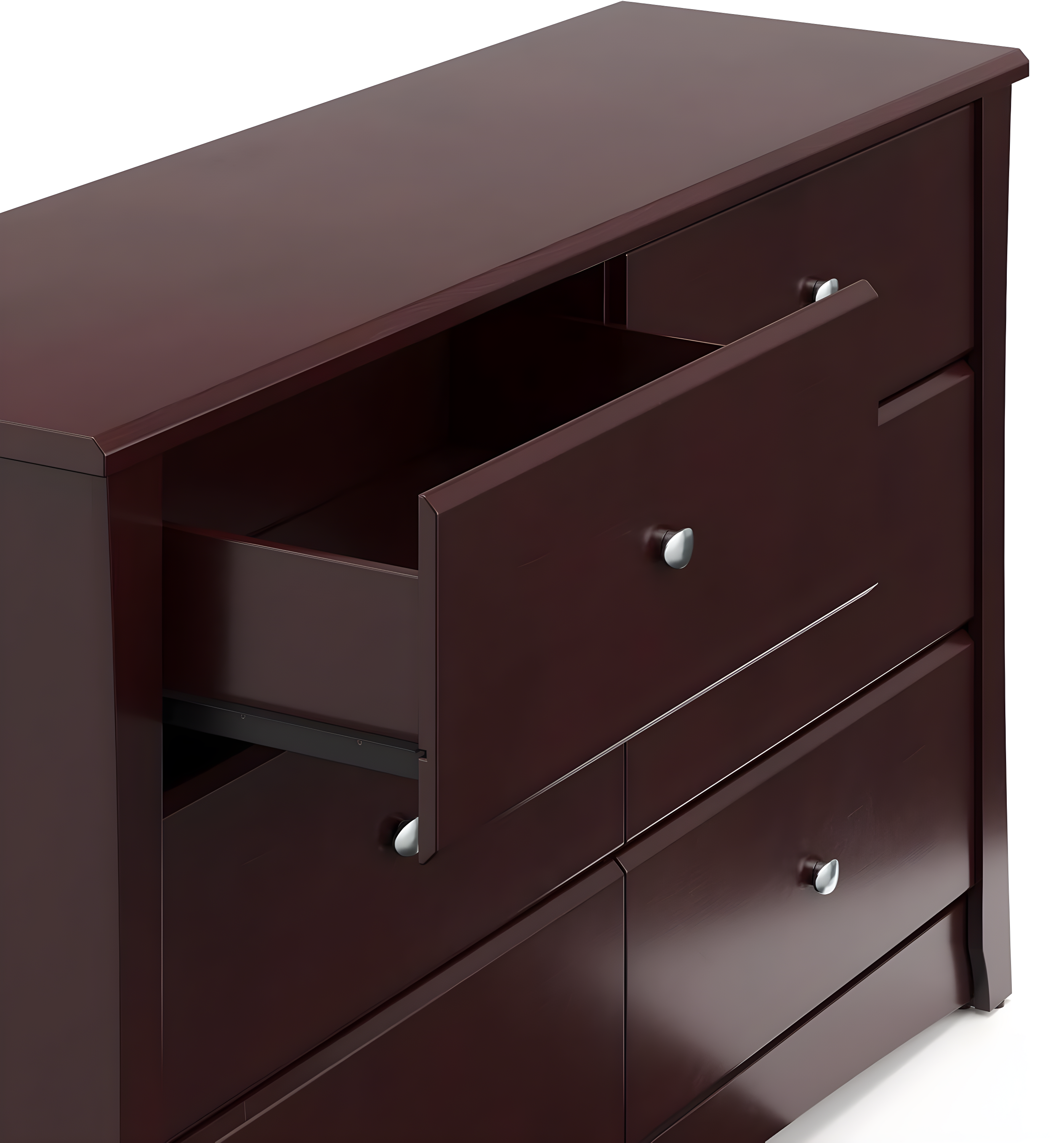 Crescent 6 Drawer Double Dresser
