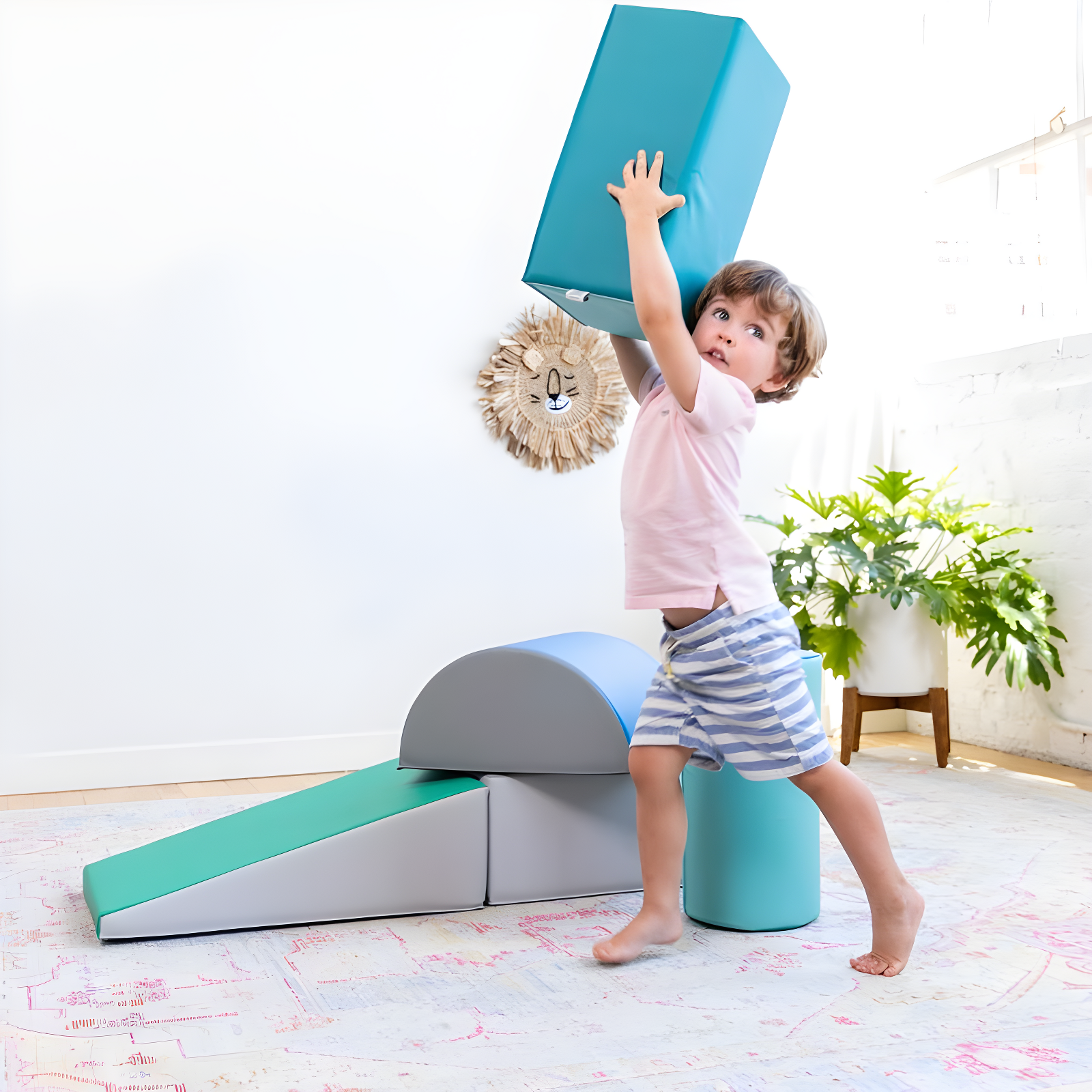 ECR4Kids SoftZone Climb and Crawl Playset, Building Blocks, 5-Piece & Reviews | Wayfair