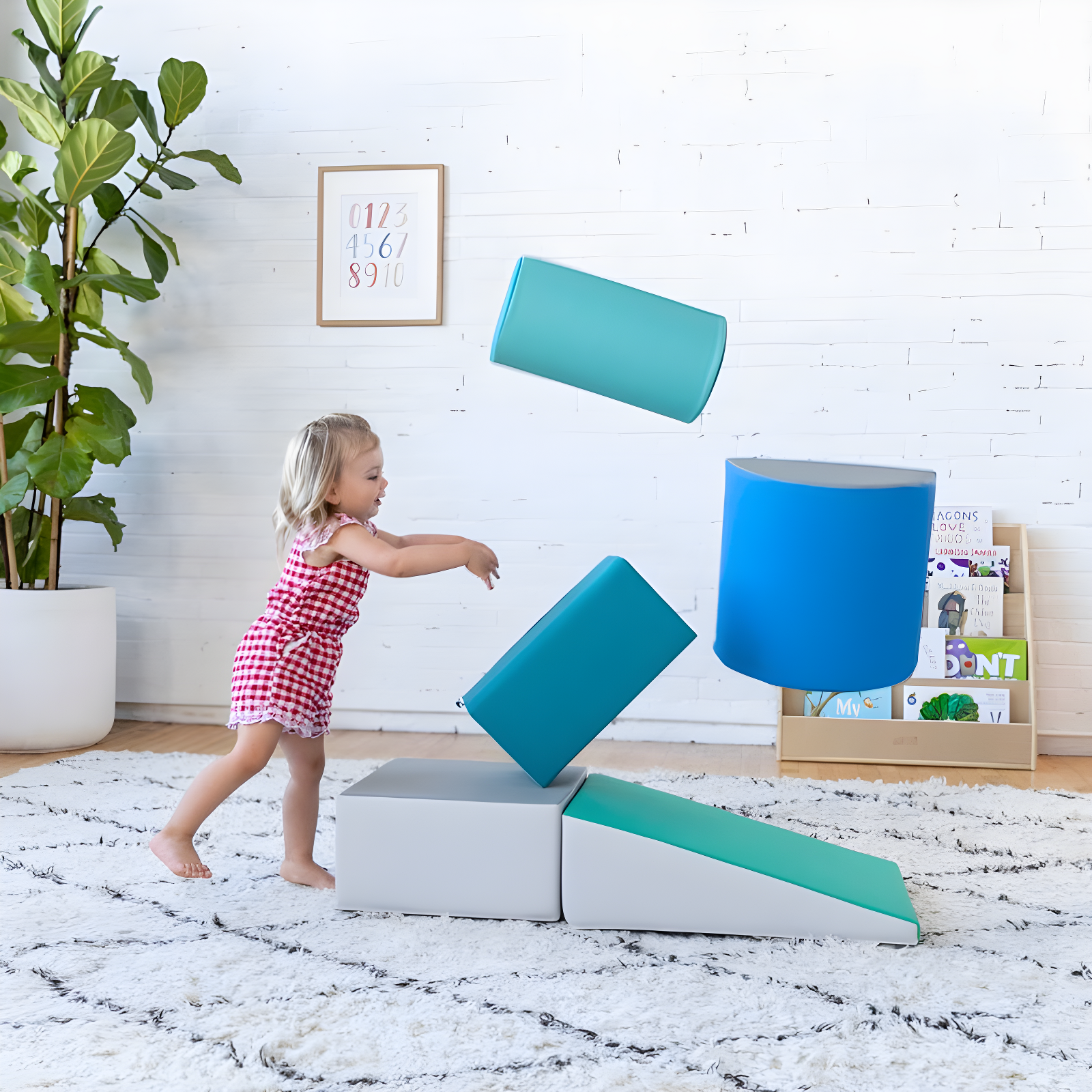 ECR4Kids SoftZone Climb and Crawl Playset, Building Blocks, 5-Piece & Reviews | Wayfair