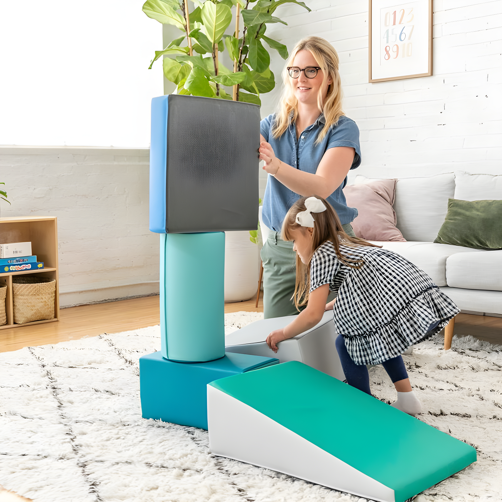 ECR4Kids SoftZone Climb and Crawl Playset, Building Blocks, 5-Piece & Reviews | Wayfair