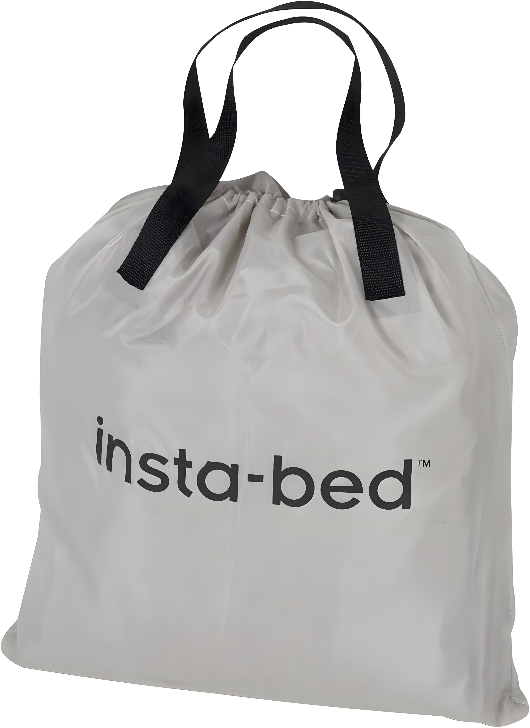 Insta-bed 18" Raised Twin Air Mattress with Never Flat Ac Pump, Gray