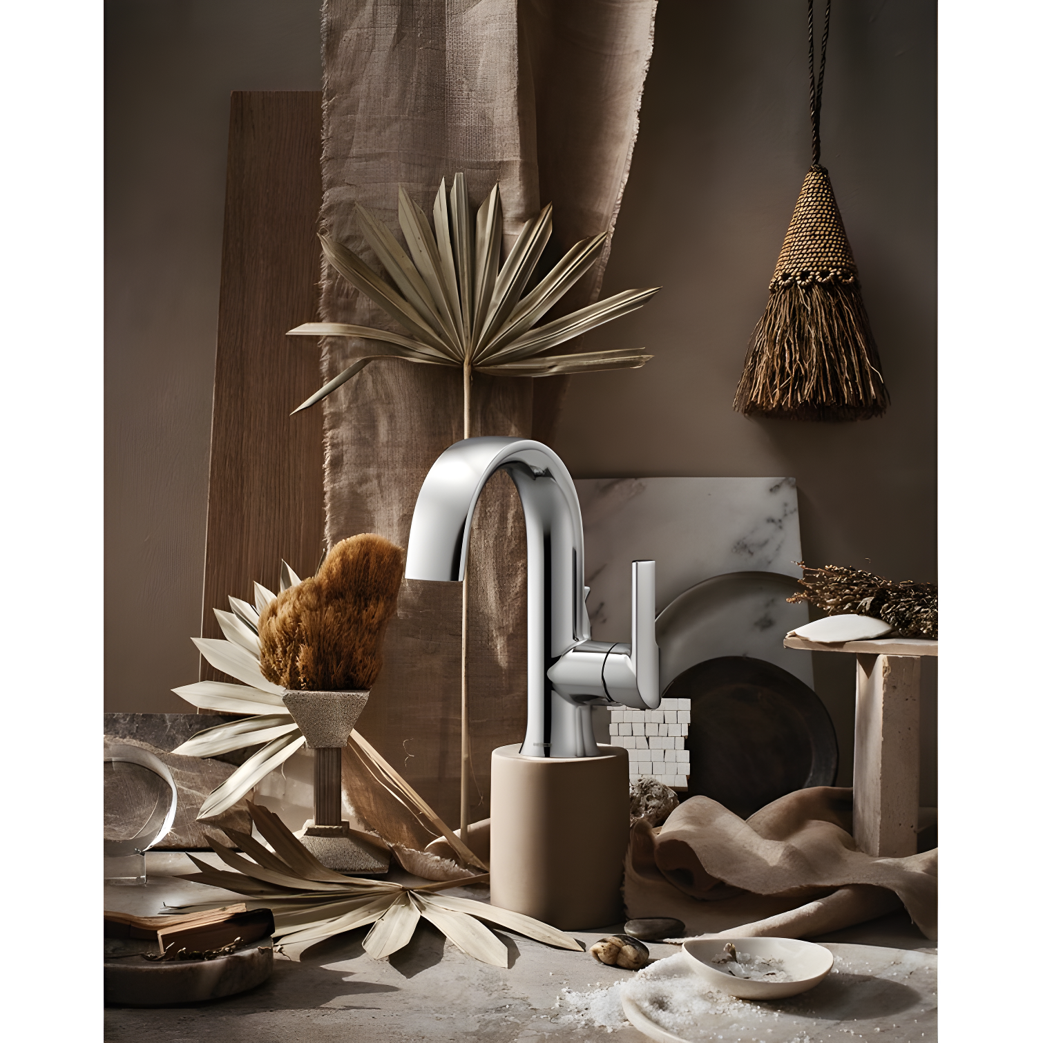 Doux Single Hole Bathroom Faucet with Drain Assembly