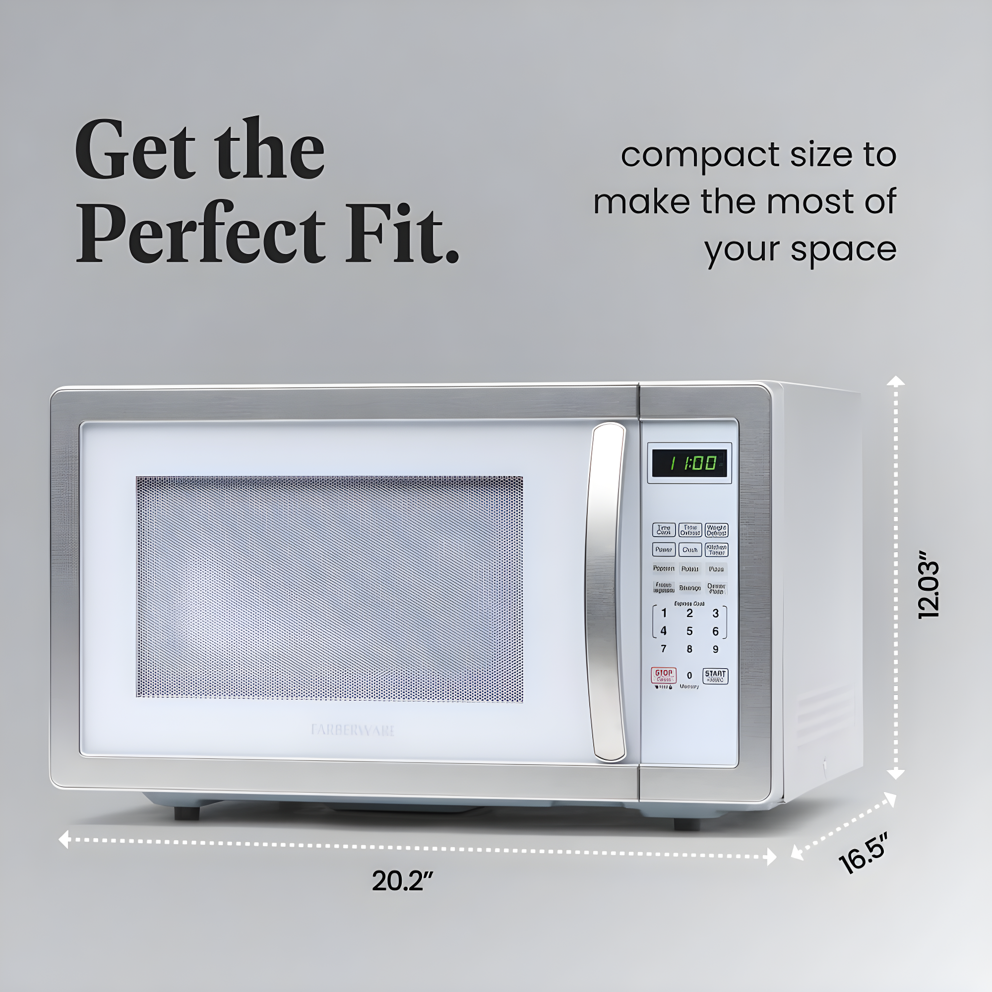 Farberware Farberware Classic Countertop Microwave Oven, 1.1 Cubic Feet cu. ft., 1000 watts, with Child Lock