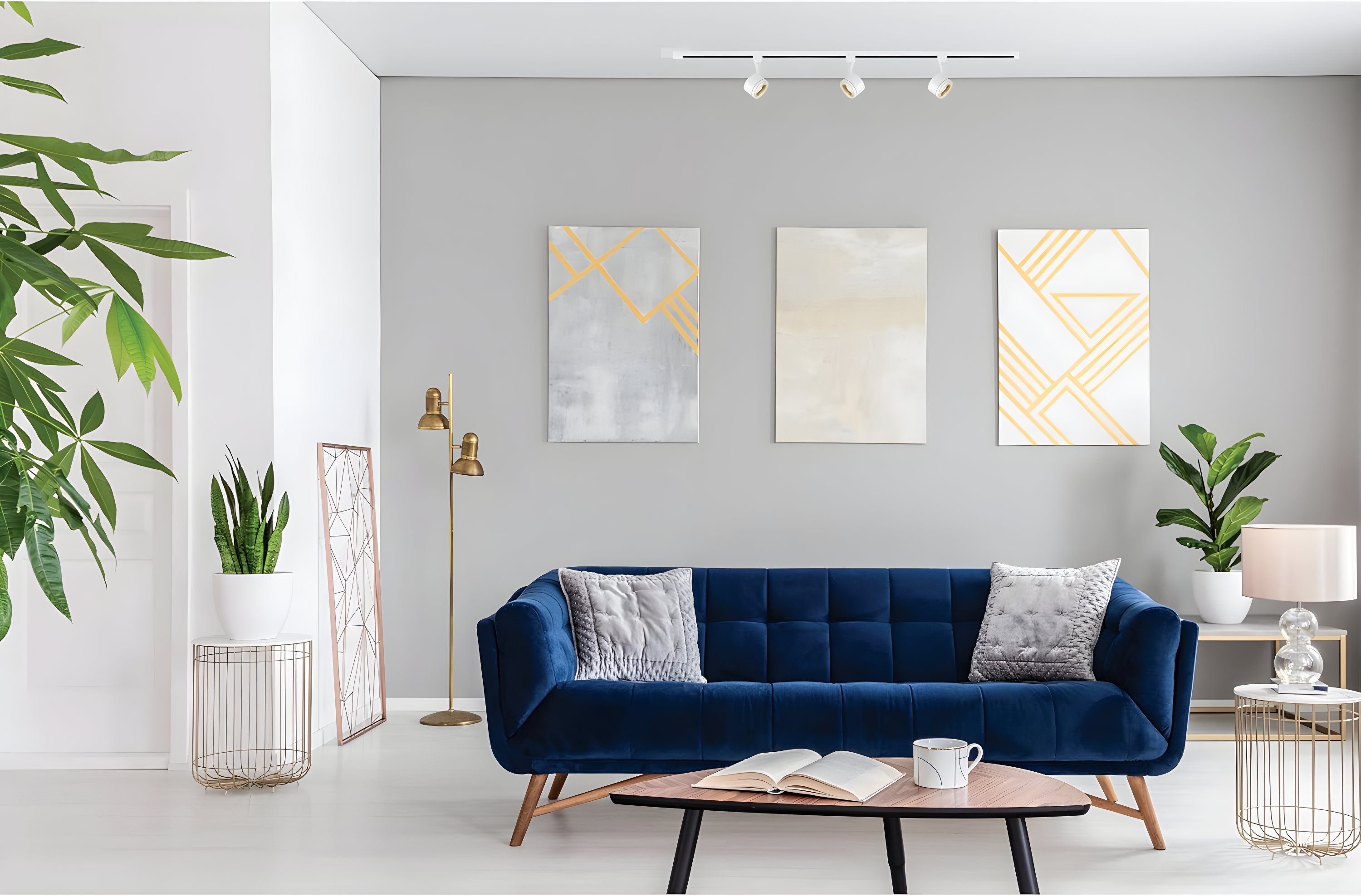 Nuvo 48.31'' 3 -Light Track Track Kit with Dimmable and Adjustable Head