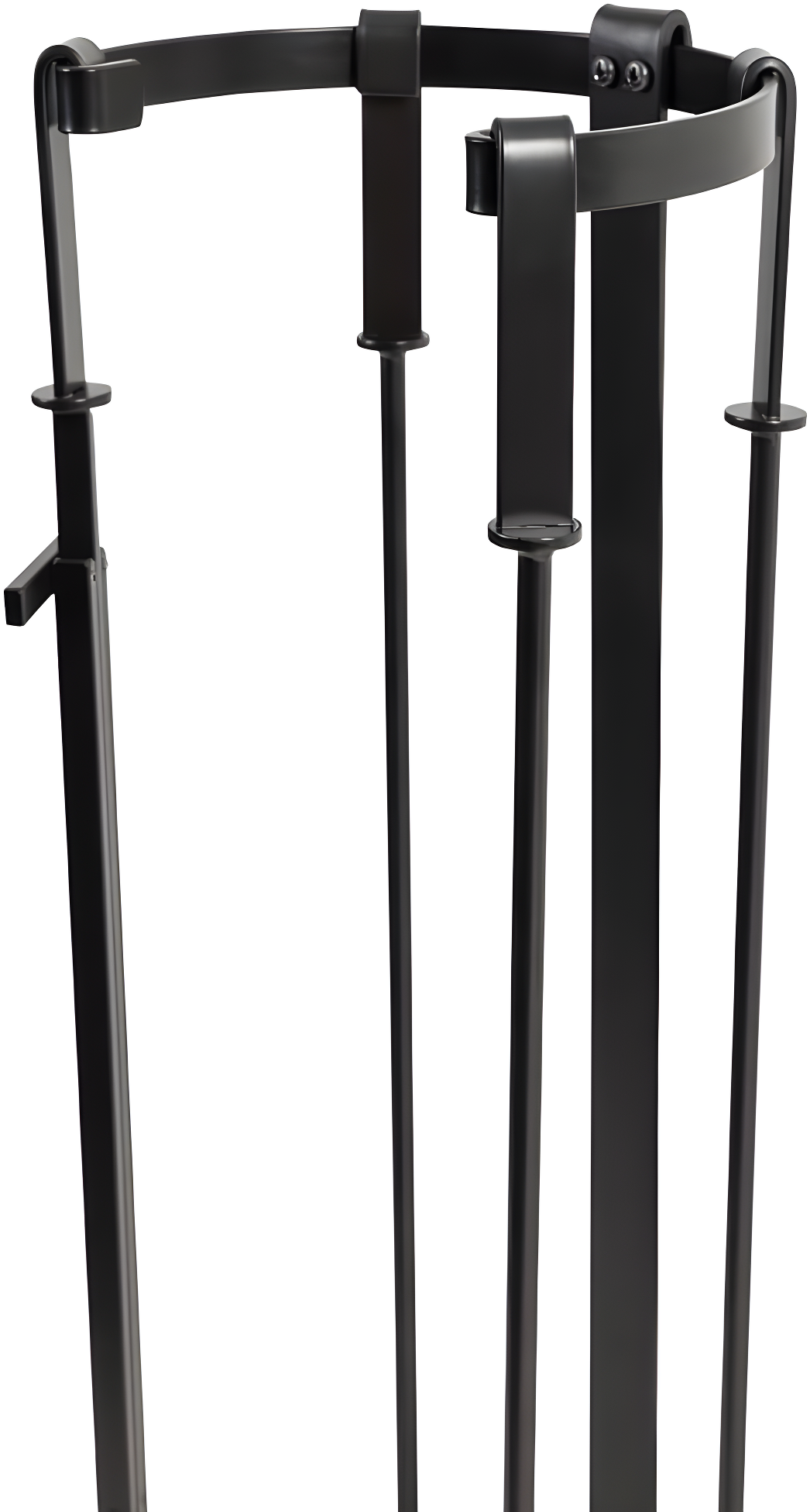 Modern Ember Modern Ember Knoll Fireplace Tool Set - Includes Brush, Shovel, Fire Poker, Tongs, and Stand - Steel