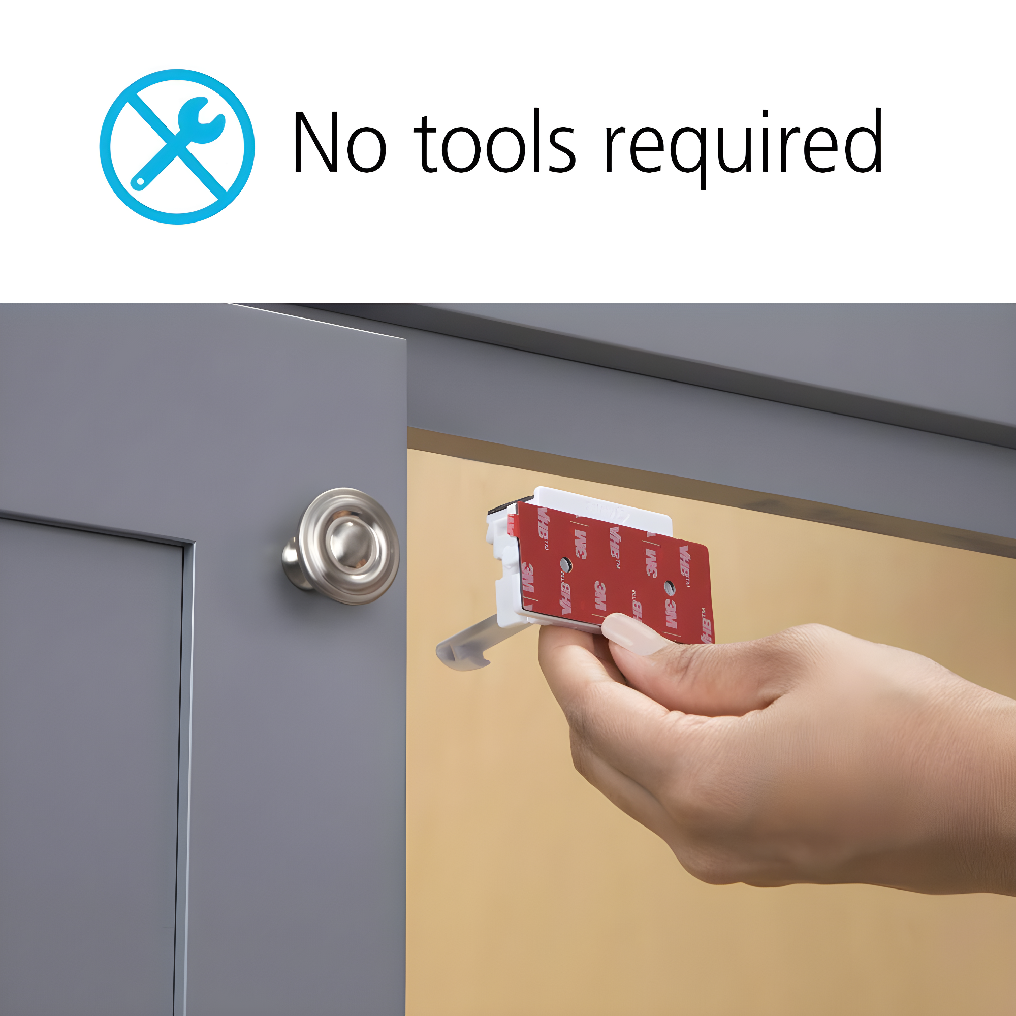 Safety 1st Adhesive Cabinet Latch For Childproofing - 8pk