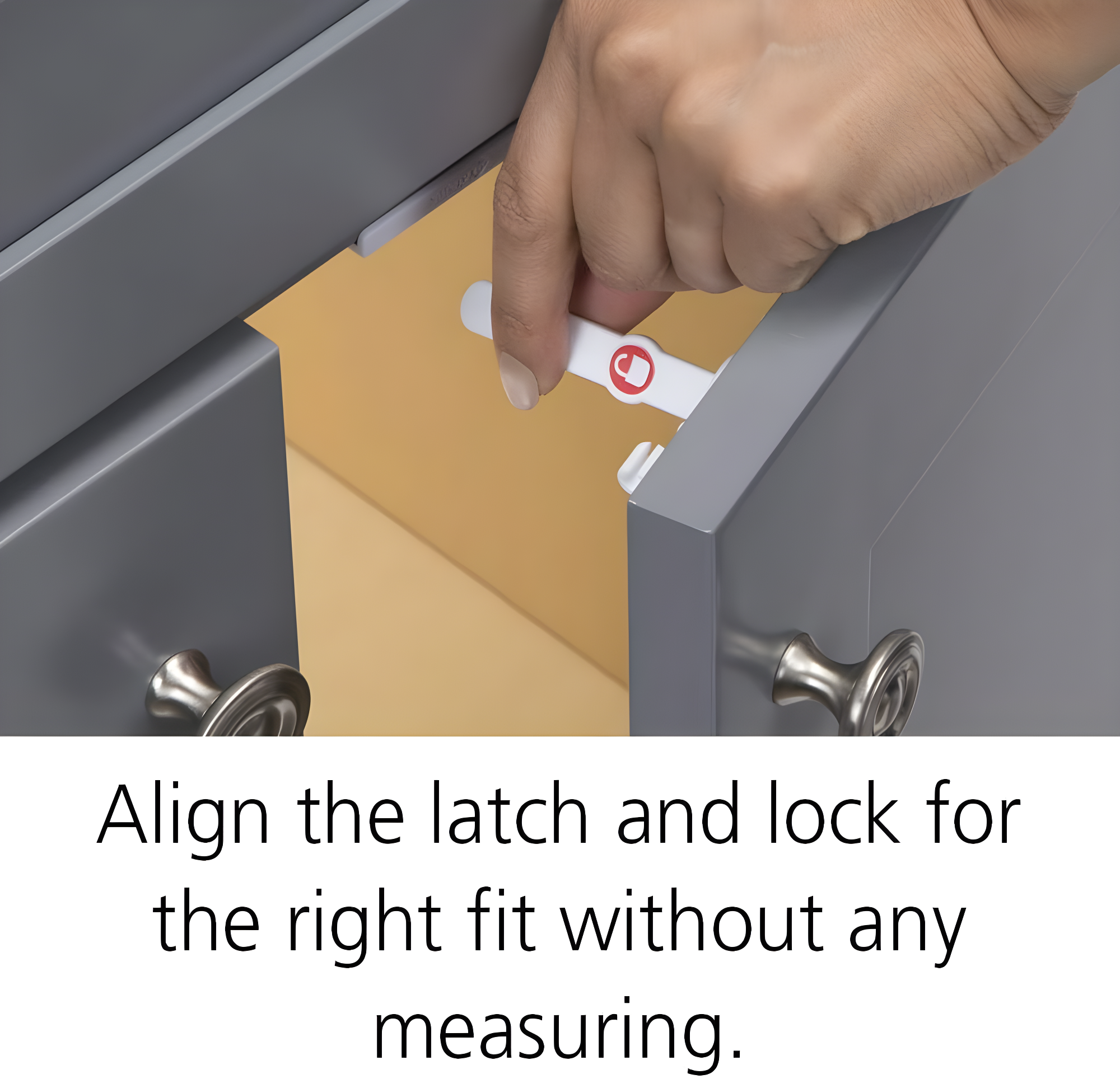 Safety 1st Adhesive Cabinet Latch For Childproofing - 8pk