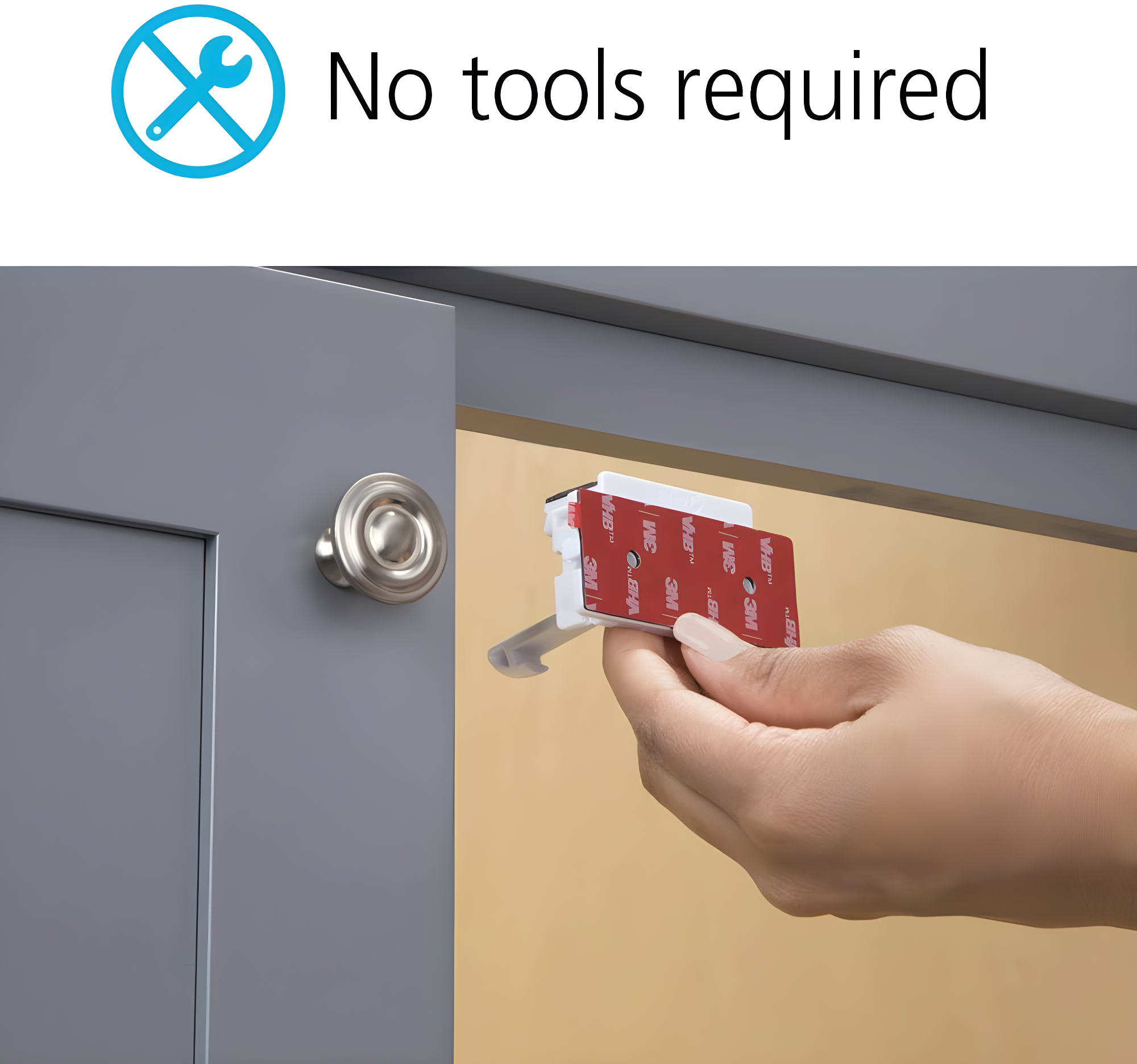 Safety 1st Adhesive Cabinet Latch For Childproofing - 8pk