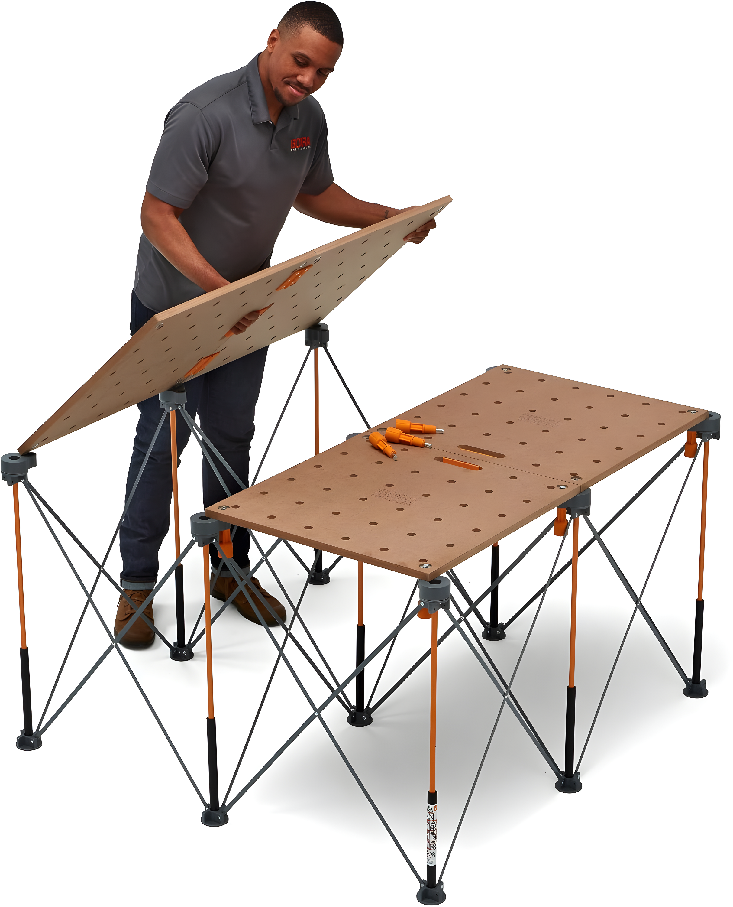 Bora Portamate Centipede Metric Table Top 20Mm Dog Holes