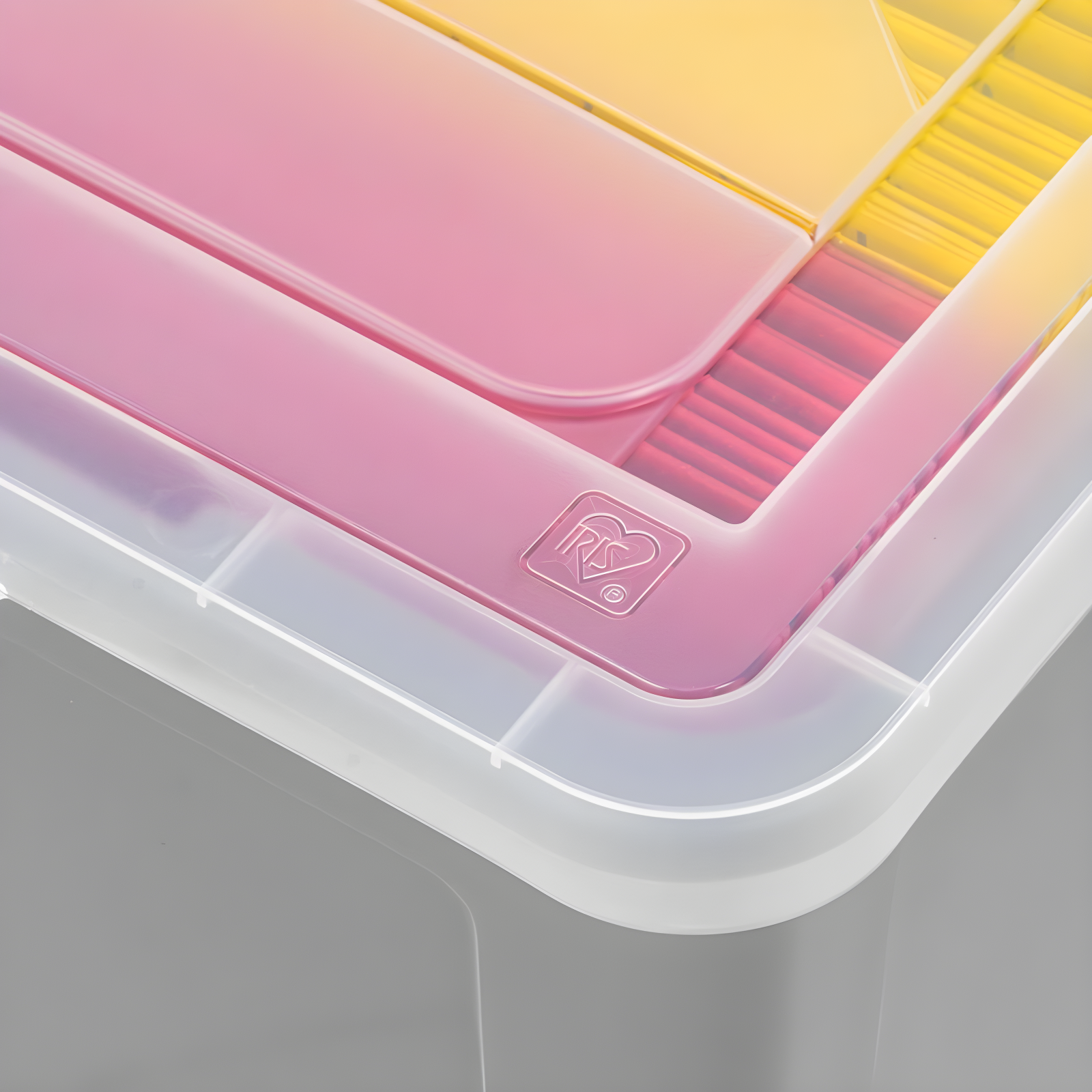 IRIS 32qt 3pk Letter Plastic File Box: Hanging File Folders Storage Bin, File Organizer, Gray, No Assembly Required