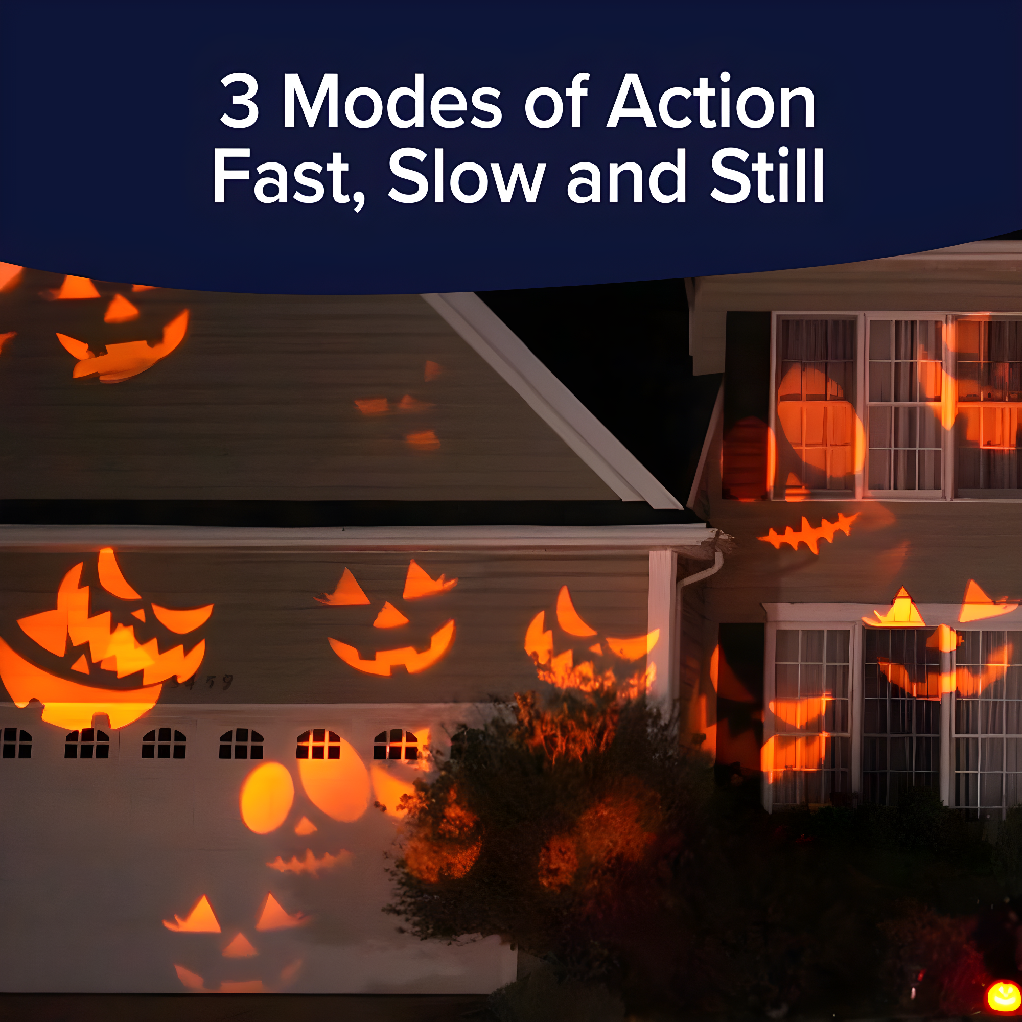 Star Shower Slide Show Halloween Holiday LED Projector, AS-SEEN-ON-TV