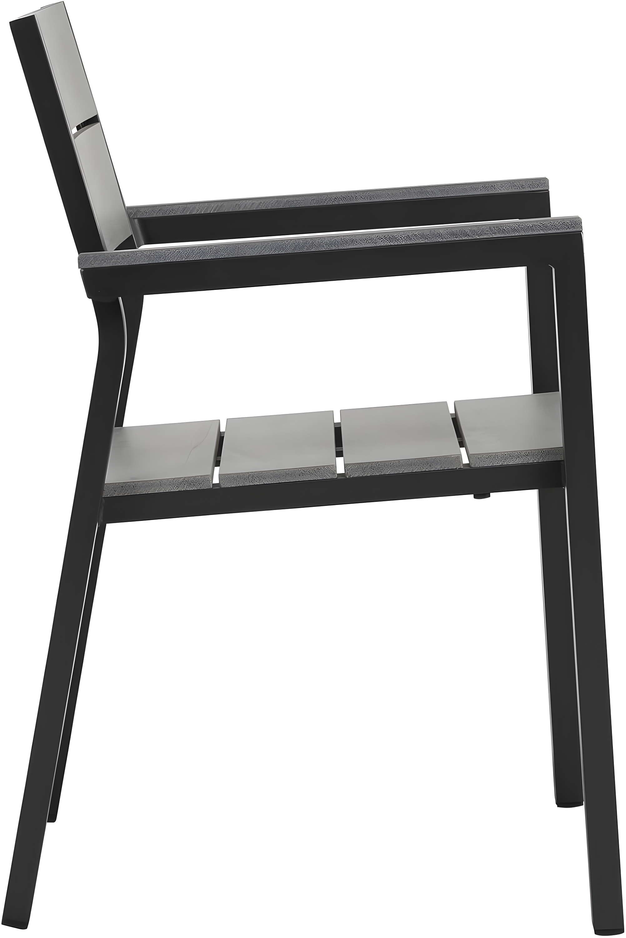 Modway Maine Aluminum Outdoor Patio Two Arm Chairs