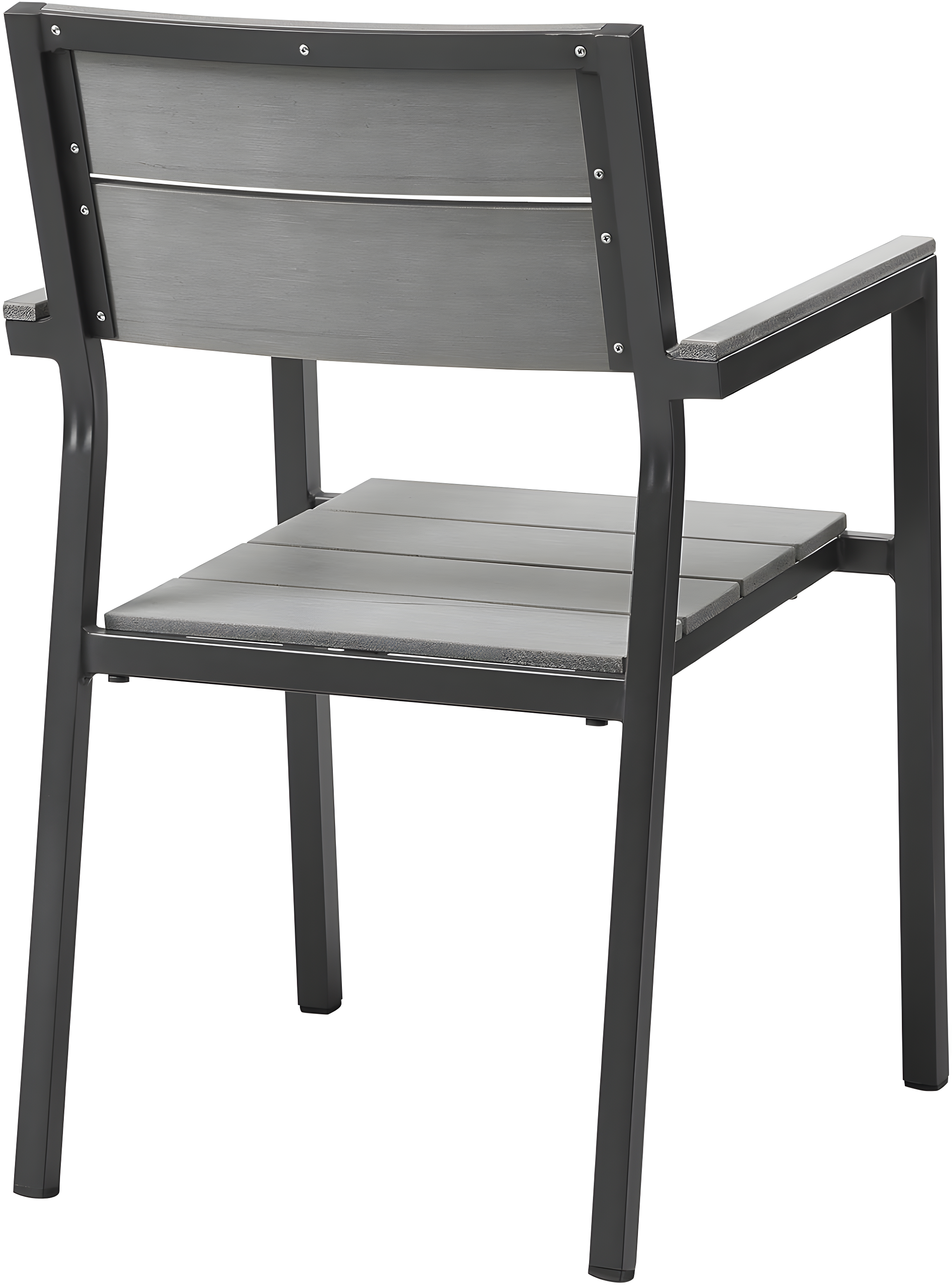 Modway Maine Aluminum Outdoor Patio Two Arm Chairs