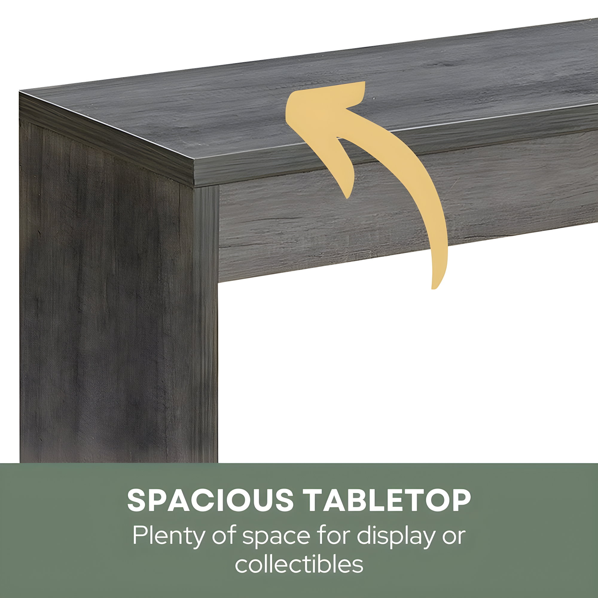Convenience Concepts Northfield Hall Console Desk Table/Desk, Weathered Gray
