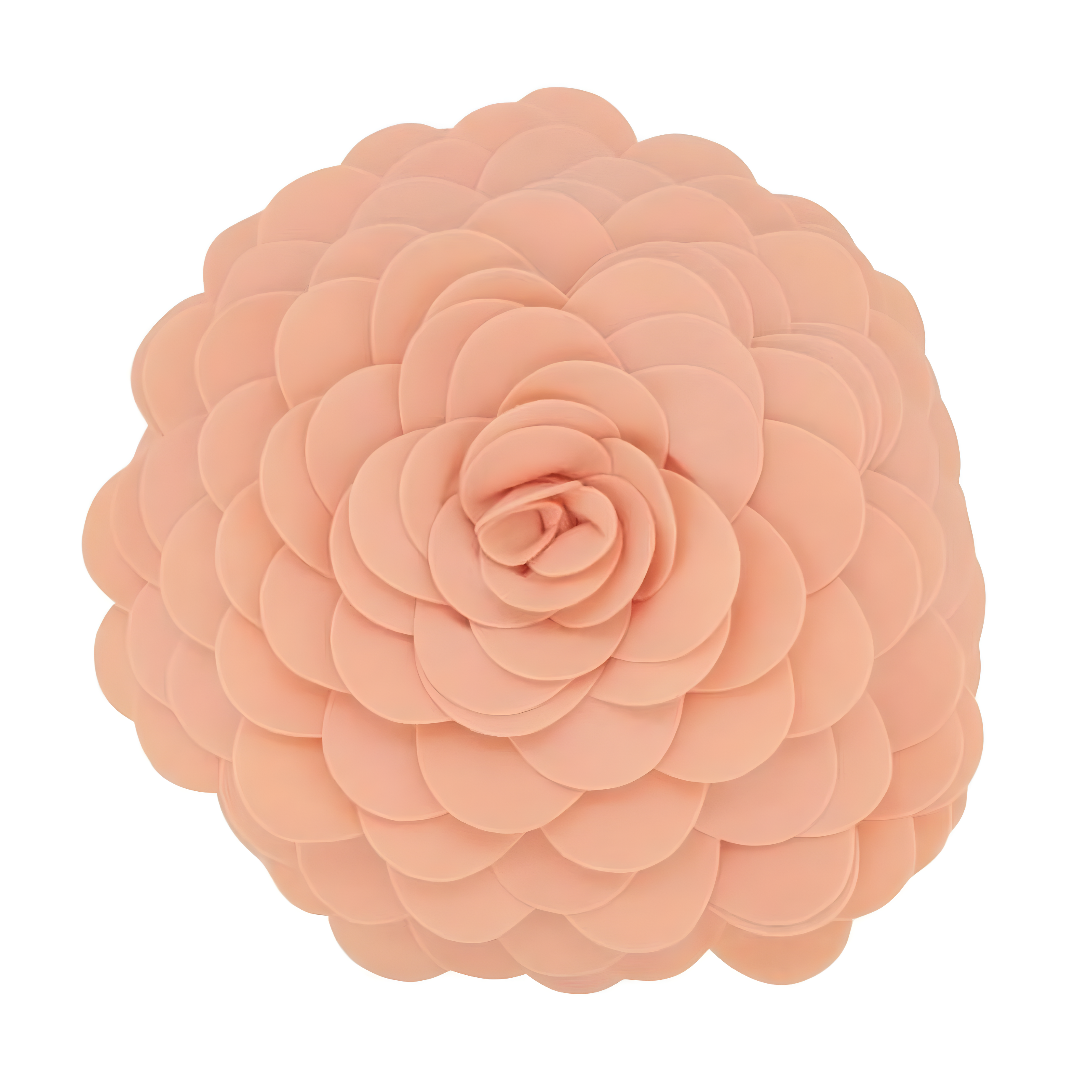 Flower Appliqued Felt Throw Pillow
