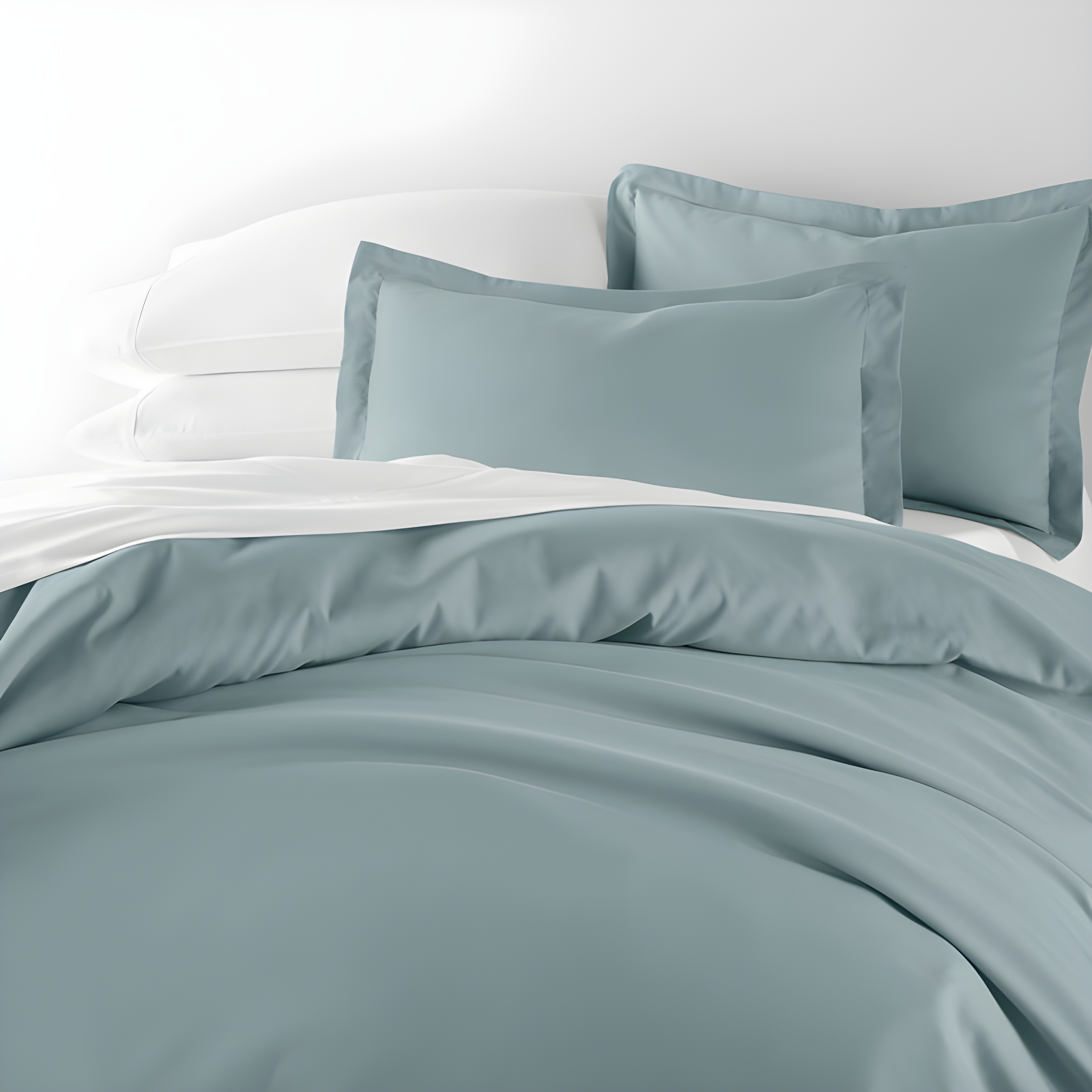 Duvet Cover Set Super Soft Microfiber Bedding in Solid Colors