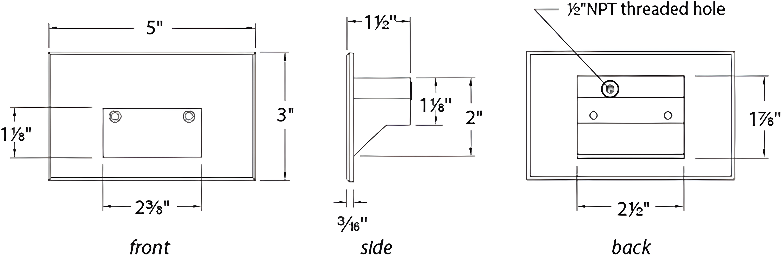 LEDme 120V Integrated LED Horizontal Step and Wall Light