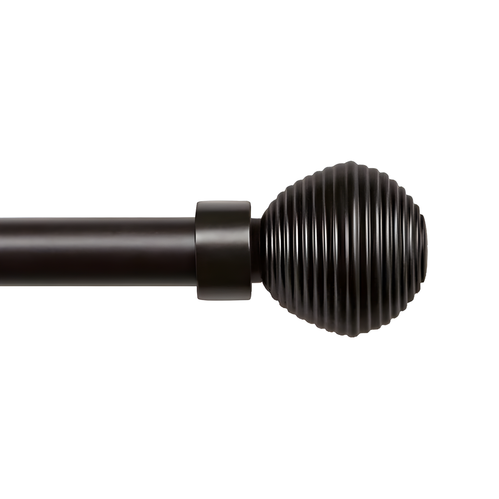 Exclusive Home 36"-72" Modern Layer Curtain Rod - Matte Bronze: Adjustable Iron, Single Rod, 25lb Capacity