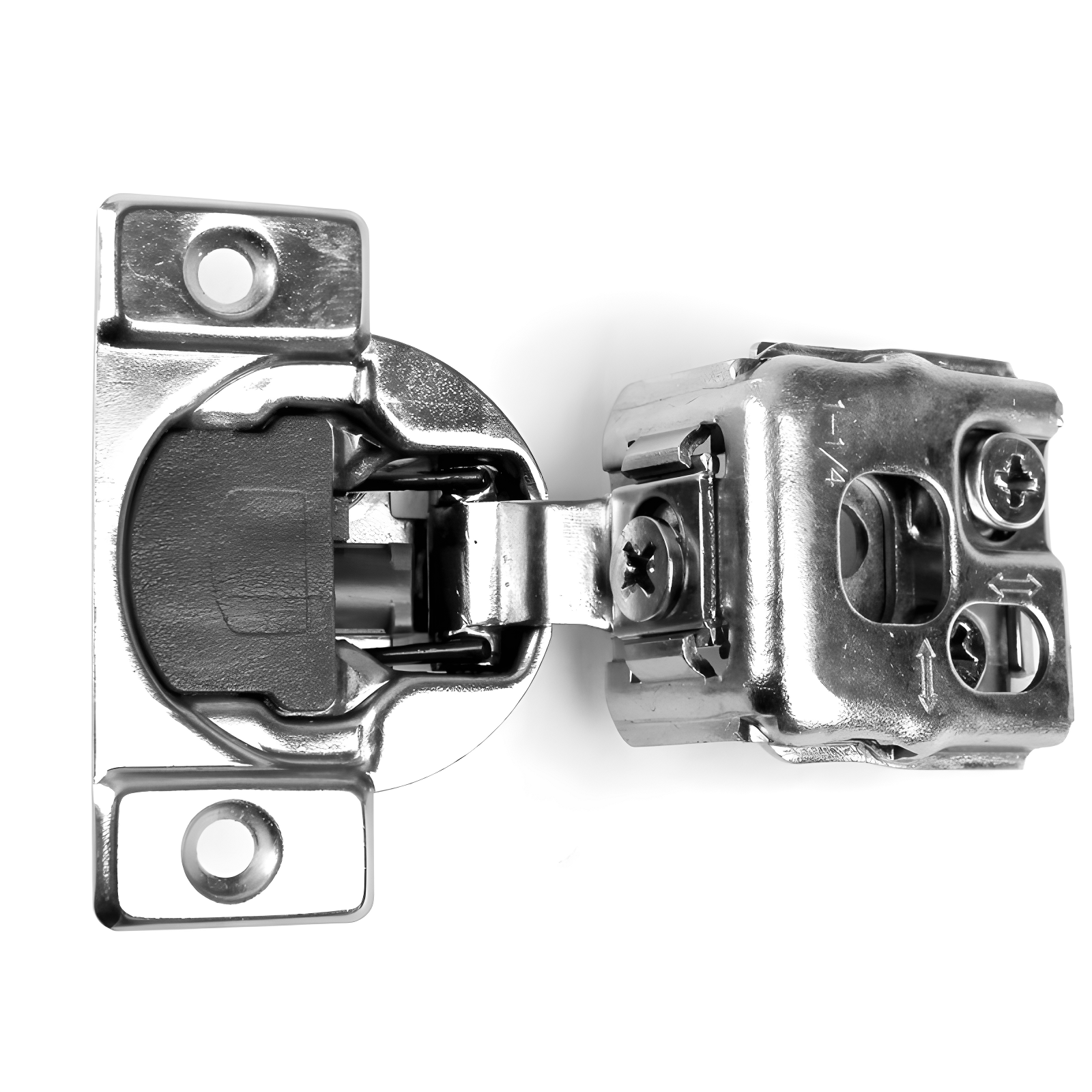 1 1/4 Overlay 2 Pack 105 Degree Soft Close Face Frame Concealed Hinge (Set of 2)
