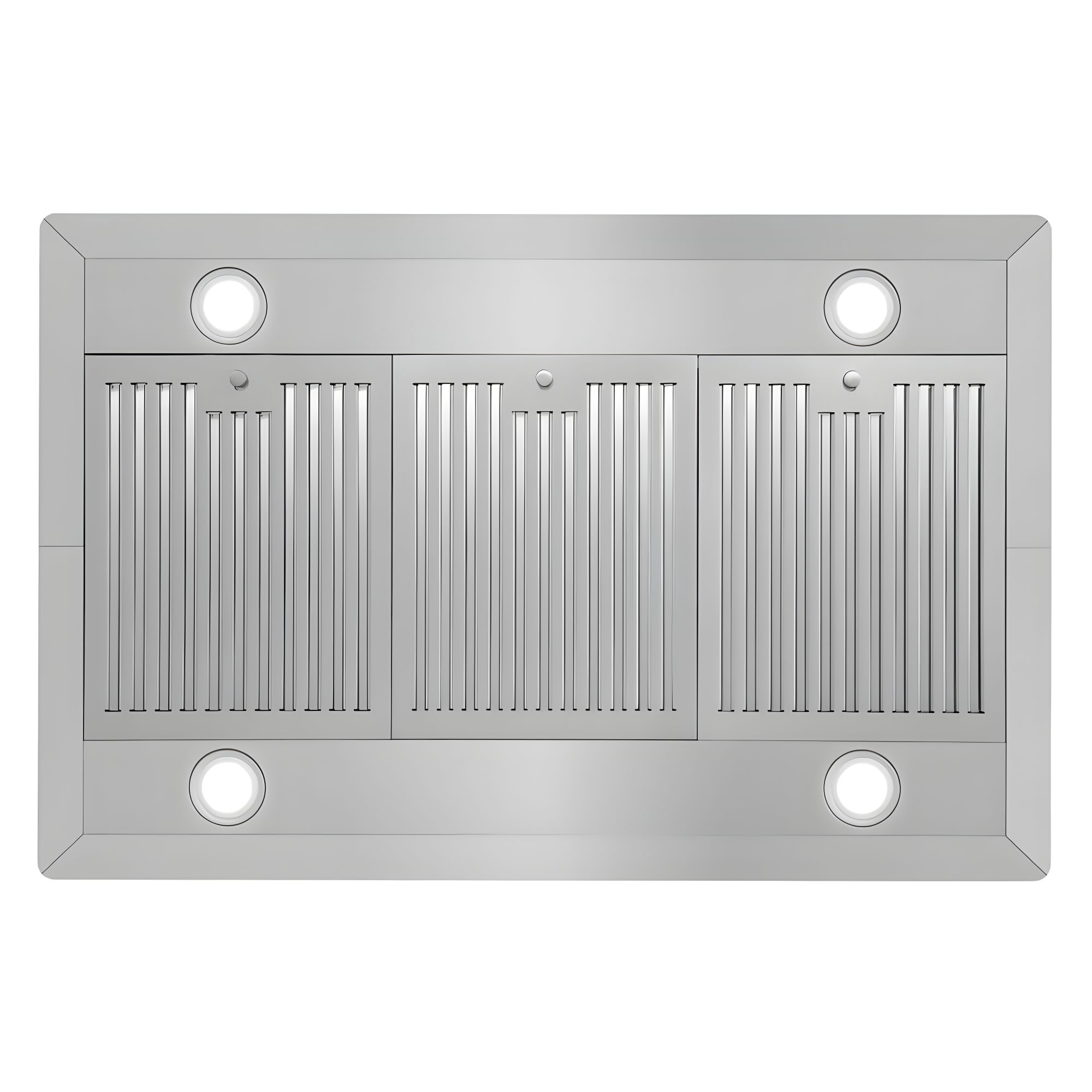 36 in. Lumin Collection Ducted Island Range Hood, Soft Touch Controls, LED Lights, Stainless Steel