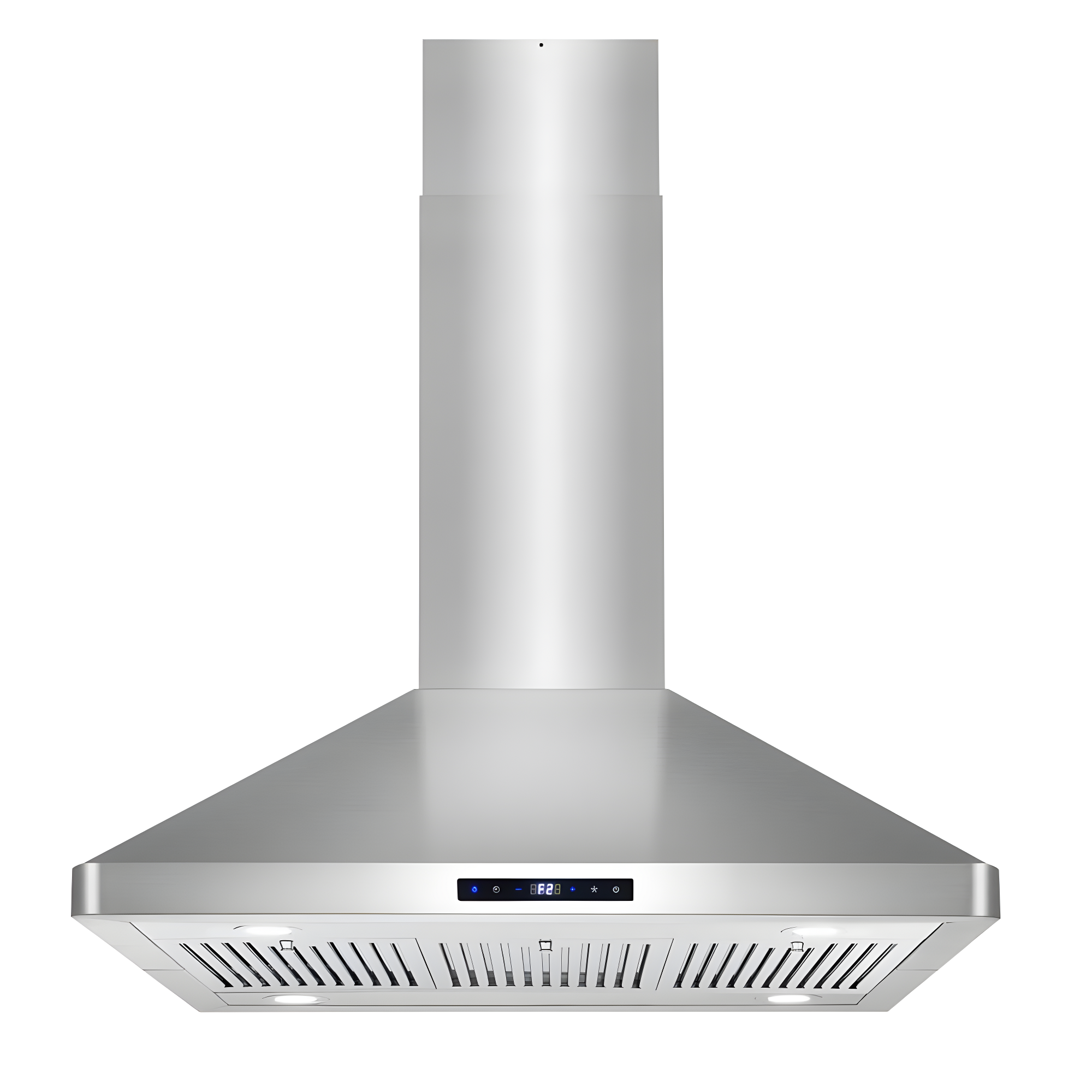 36 in. Lumin Collection Ducted Island Range Hood, Soft Touch Controls, LED Lights, Stainless Steel