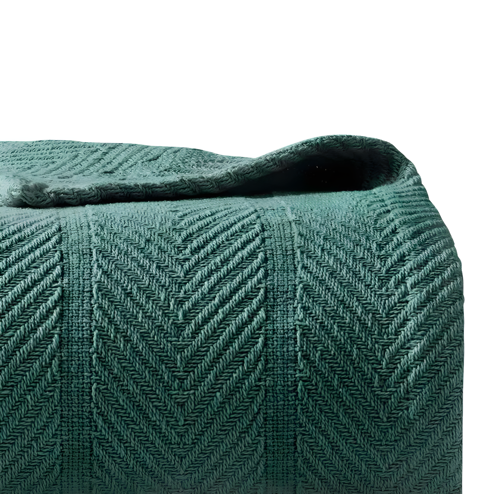 Eddie Bauer Herringbone Cotton Reversible Blanket