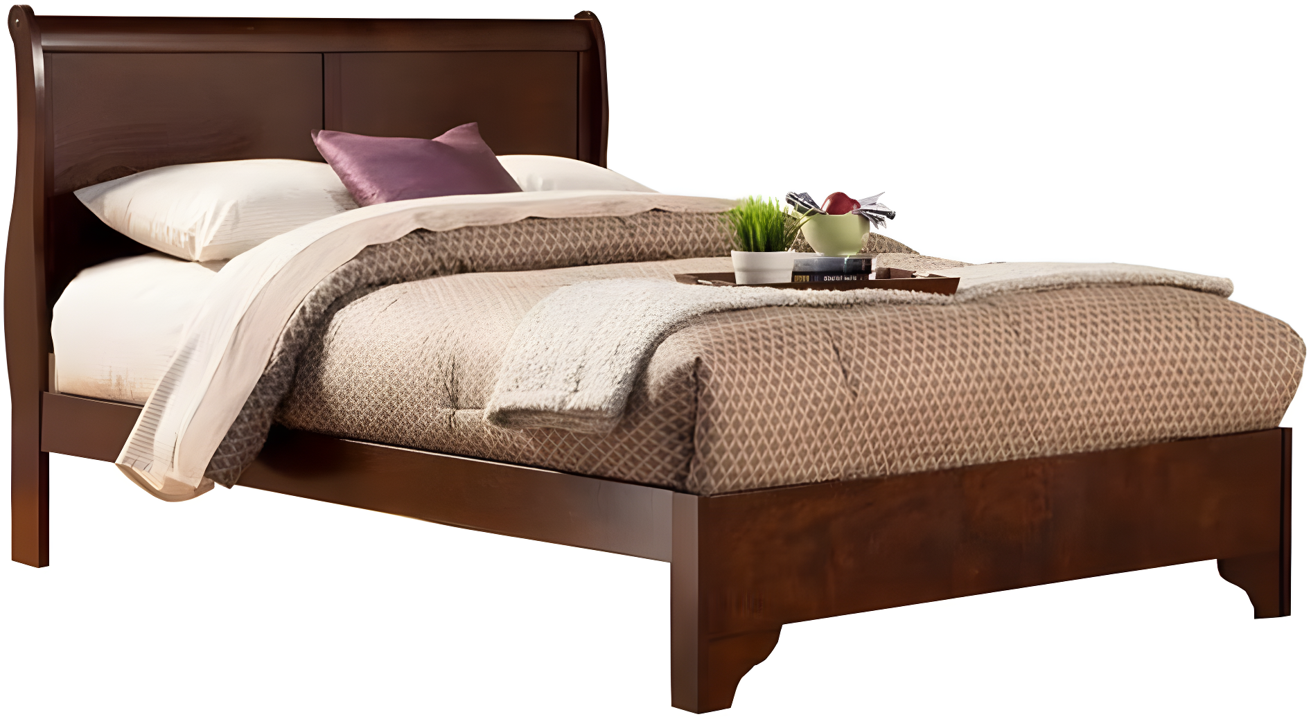 Alpine Furniture West Haven Sleigh Bed, Full