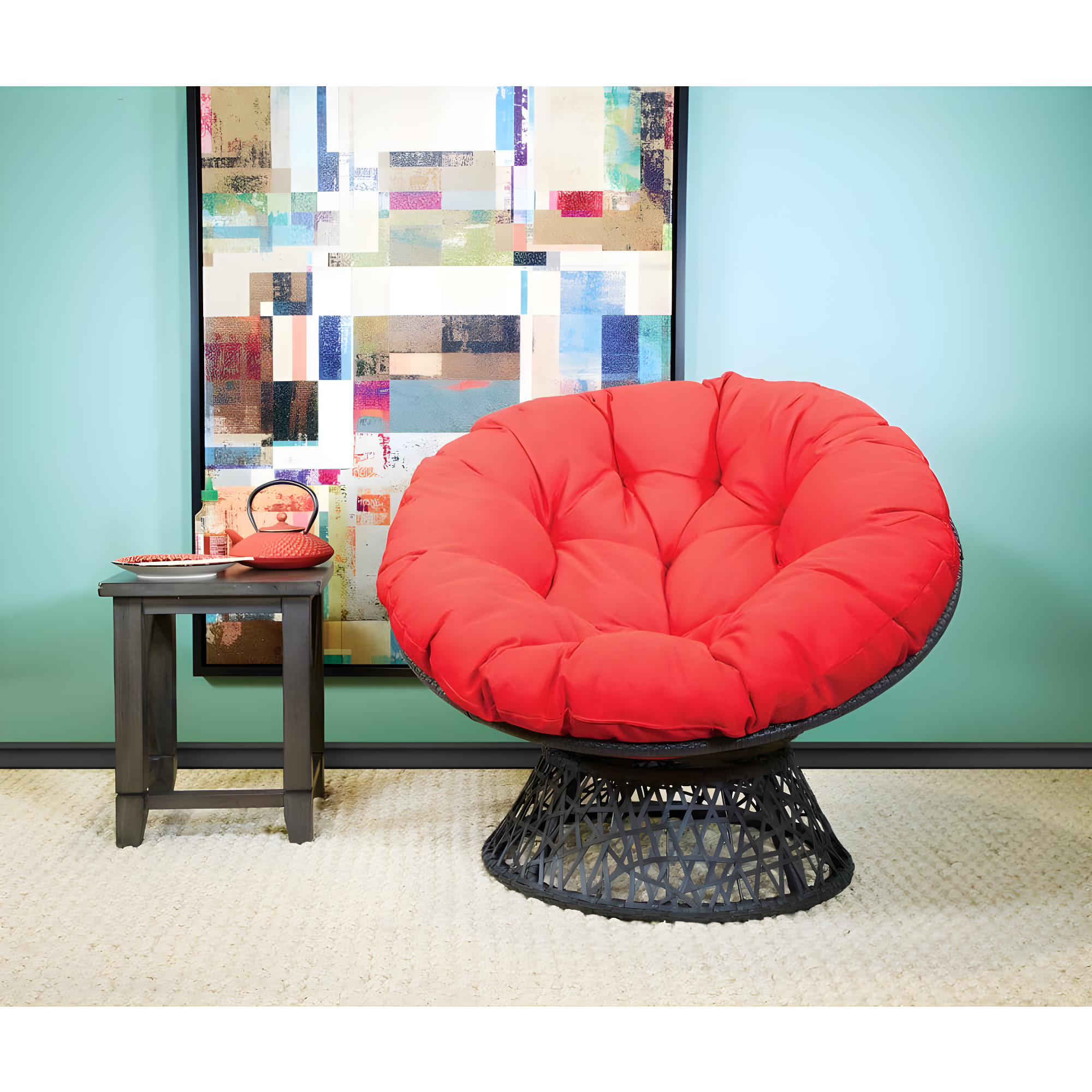 Leianna Upholstered Swivel Accent Chair