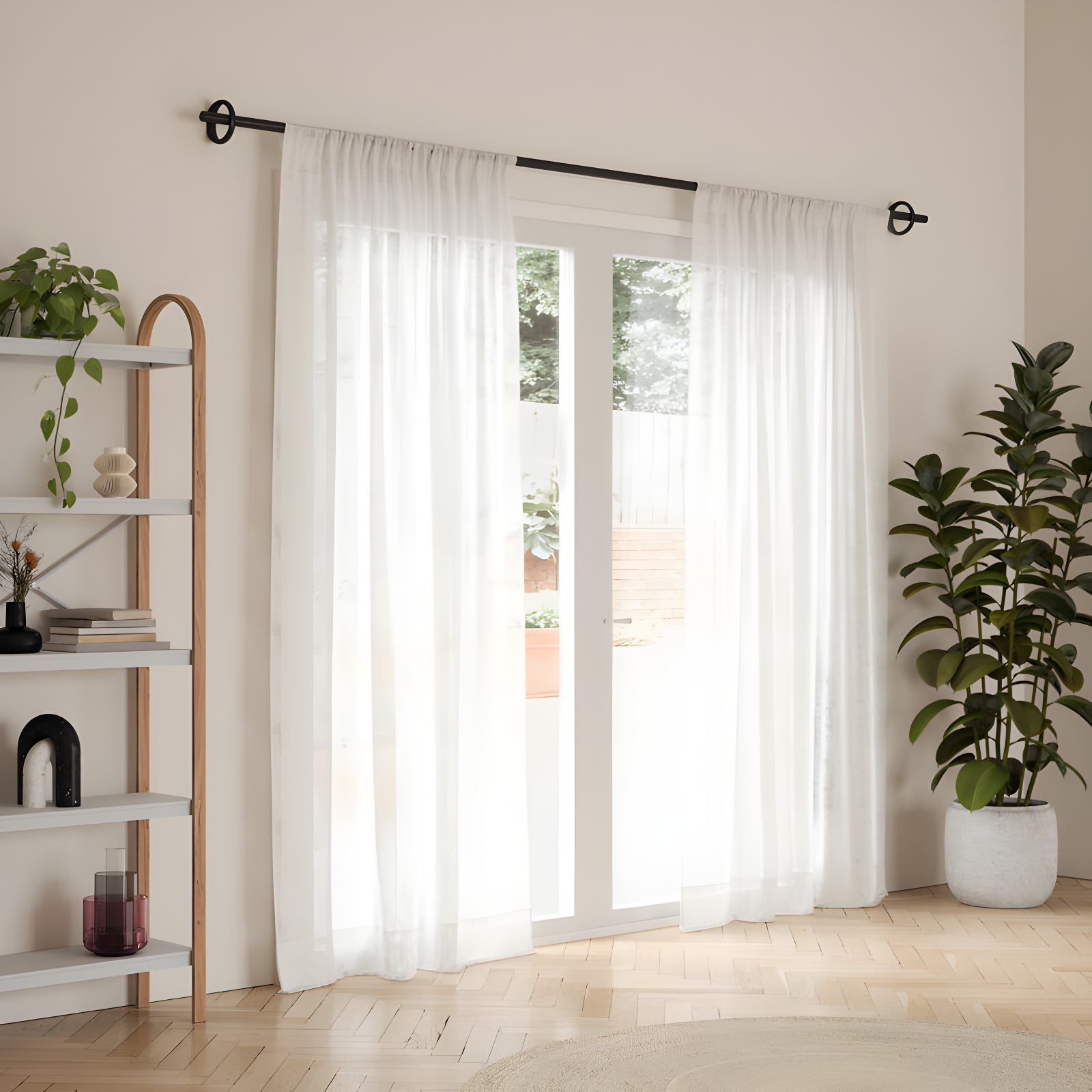 Umbra Steel Adjustable Single Curtain Rod