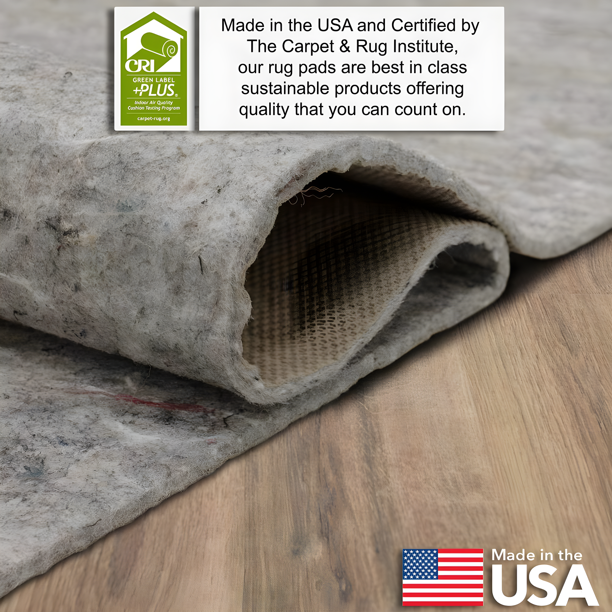 Mohawk 2'5"x8' Runner Premium Dual Surface Rug Pad Natural: Skid-Resistant, Gray, Rectangle, Polyester